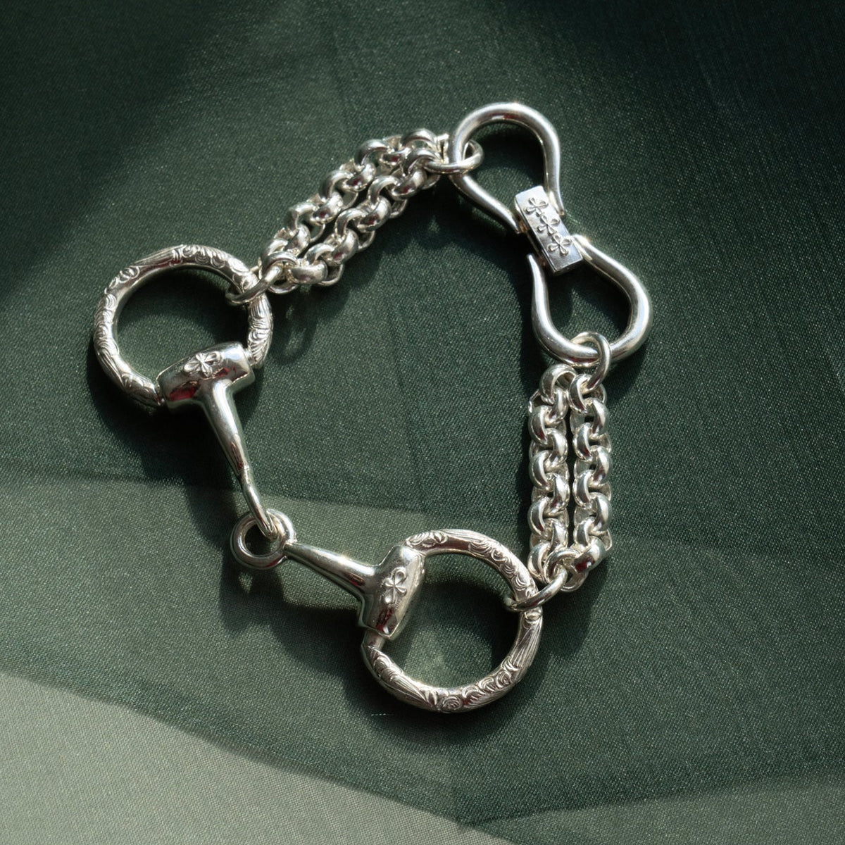 WAKAN SILVER SMITH ワカンシルバースミス Horse Bit Chain Bracelet L 