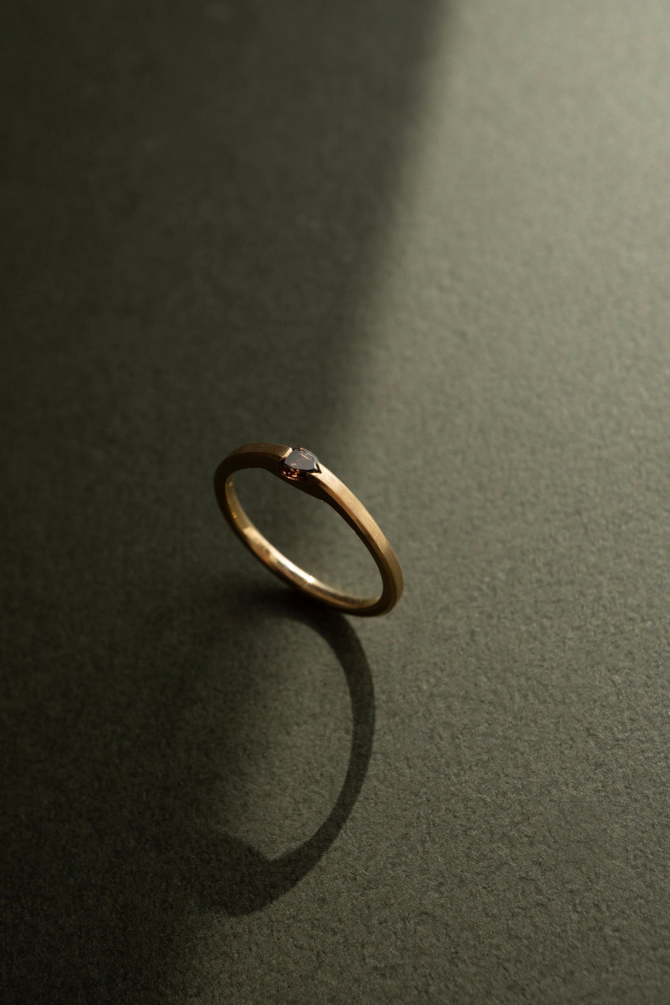 patchouli 別注 simmon Seta Pear Shape Brownish Diamond Unite Ring /K18