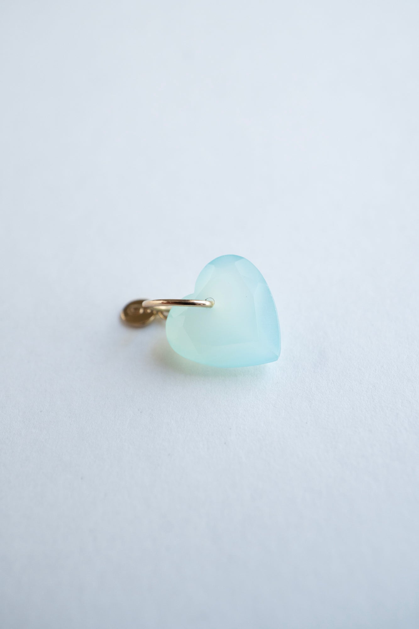 bohem Necklace Charm Top Blue Chalcedony /K10