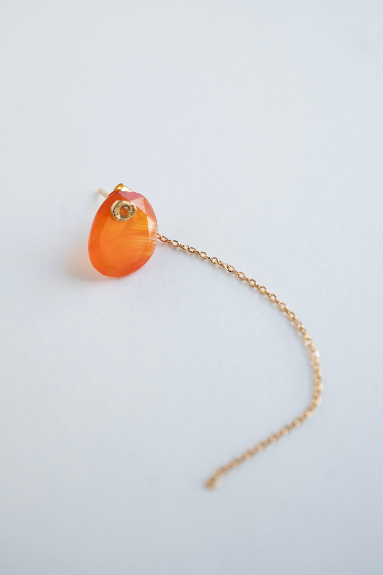 MONAKAjewellery flat Carnelian pierce /K18