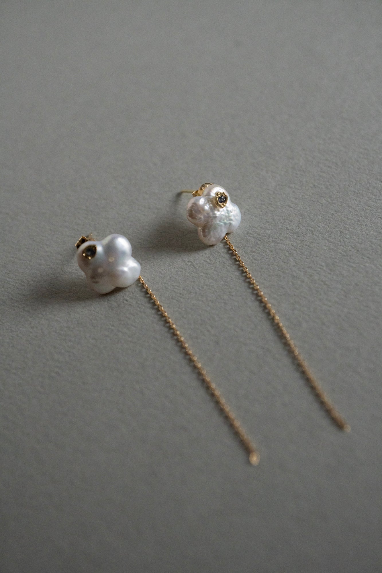 MONAKA jewellery flat Keshi Pearl Pierce /K18