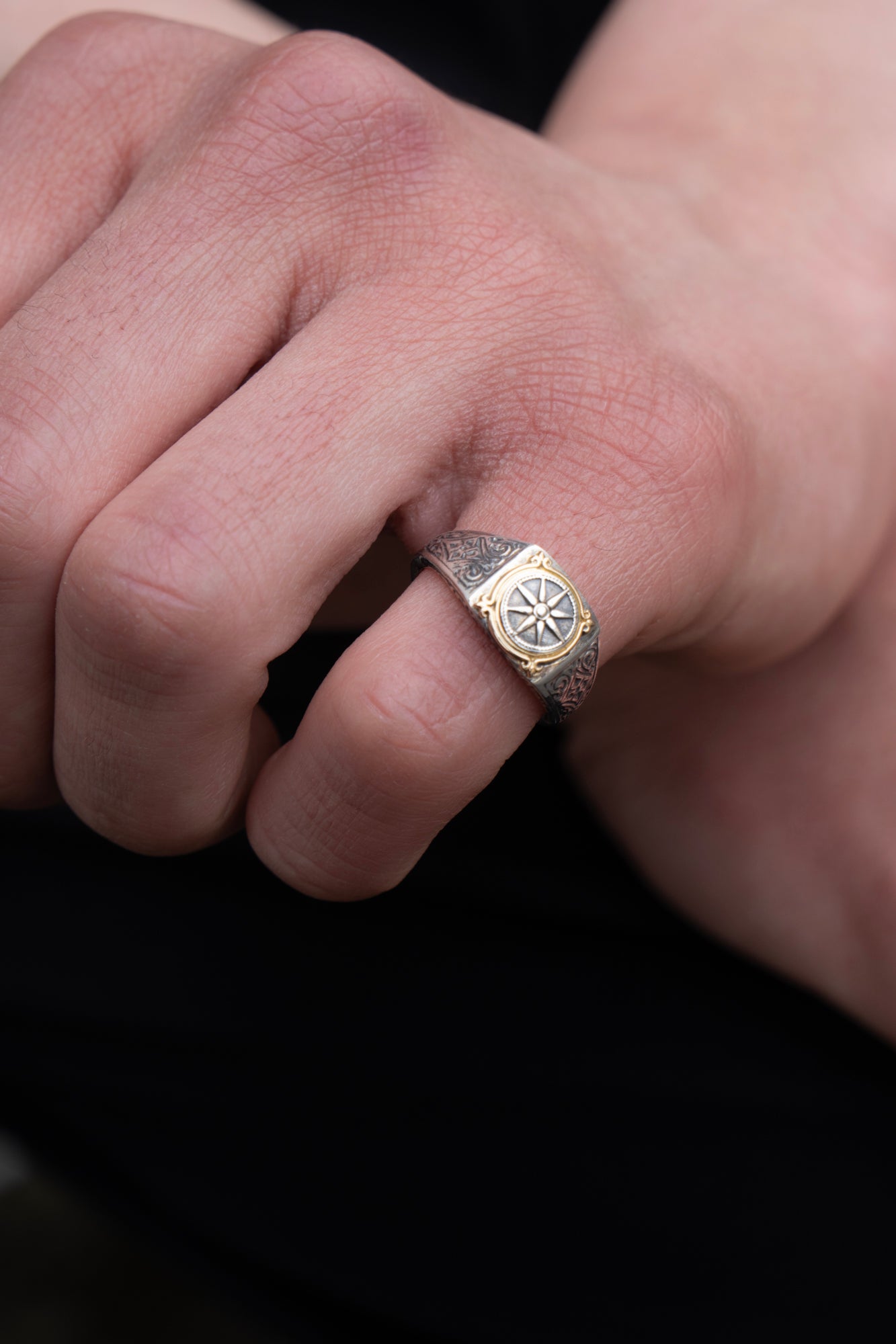 Gerochristo Mini Vergina Square Ring ジェロクリスト ヴェルギナ