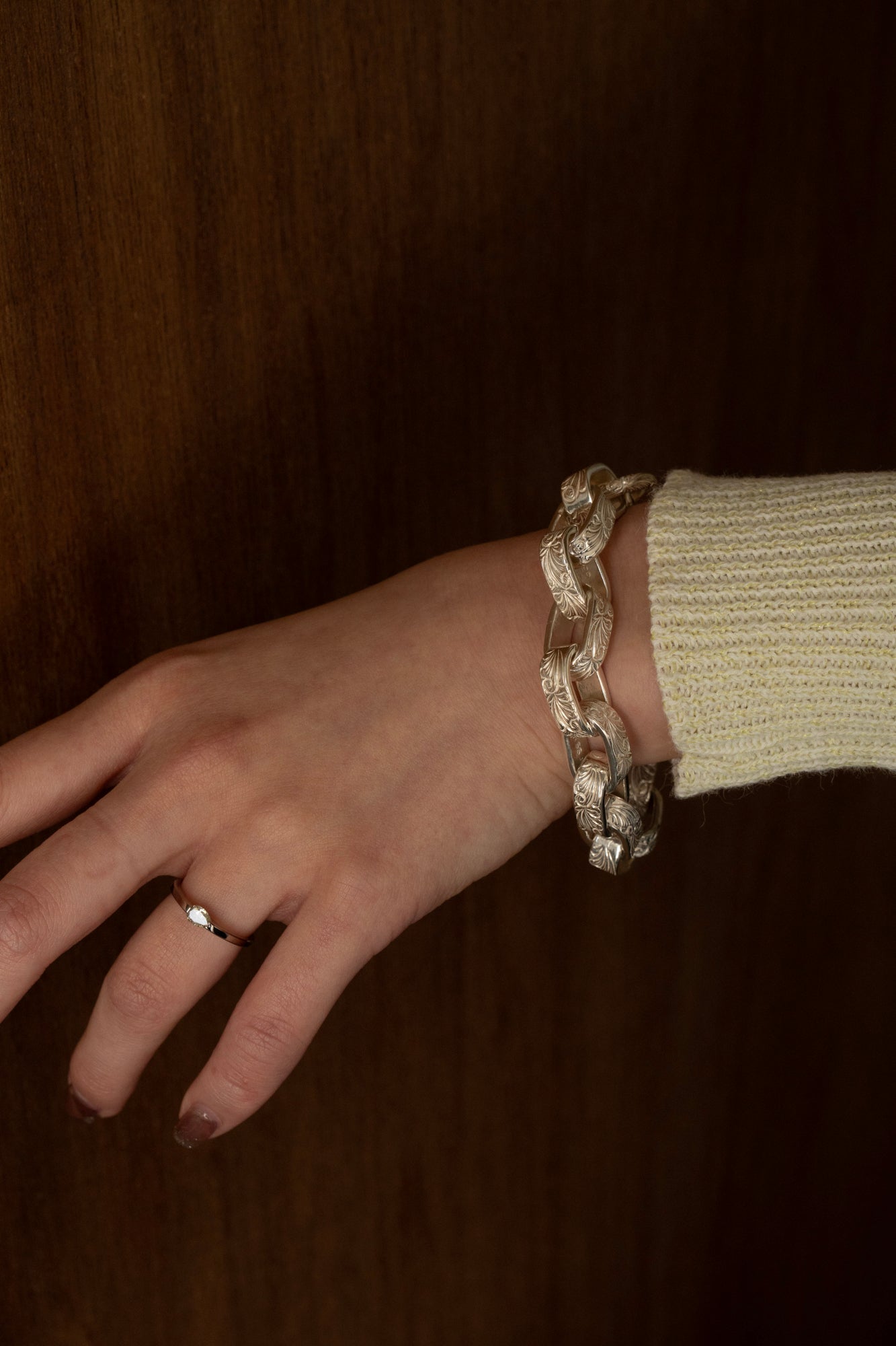 patchouli 別注 simmon Seta Pear Shape Light Yellow Diamond Unite Ring /K18WG