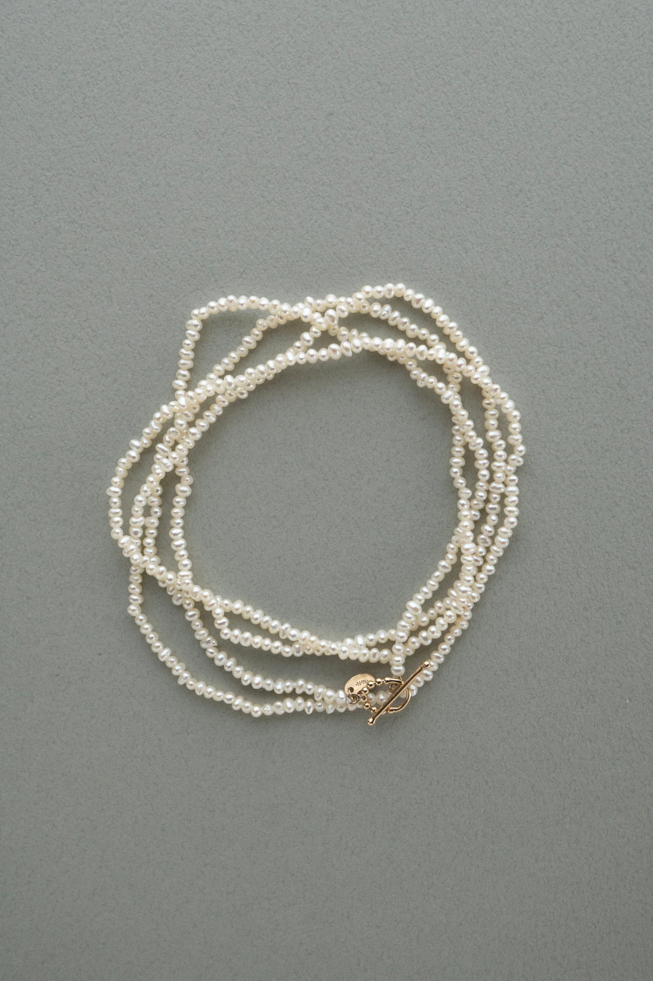 MINIMUMNUTS Fresh Water Seed Pearl Long Necklace /K10