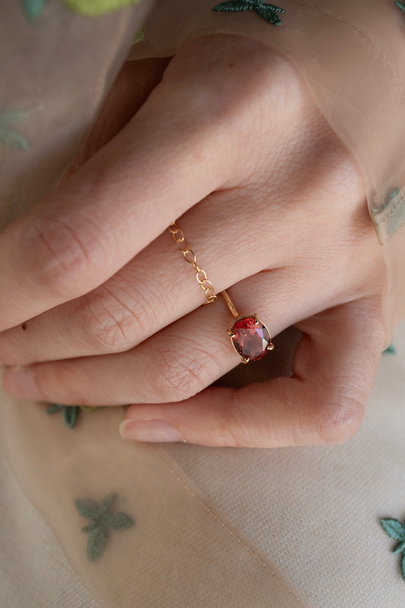 patchouli special order bohem Loose Stone Collection By-color andesine ring /K10