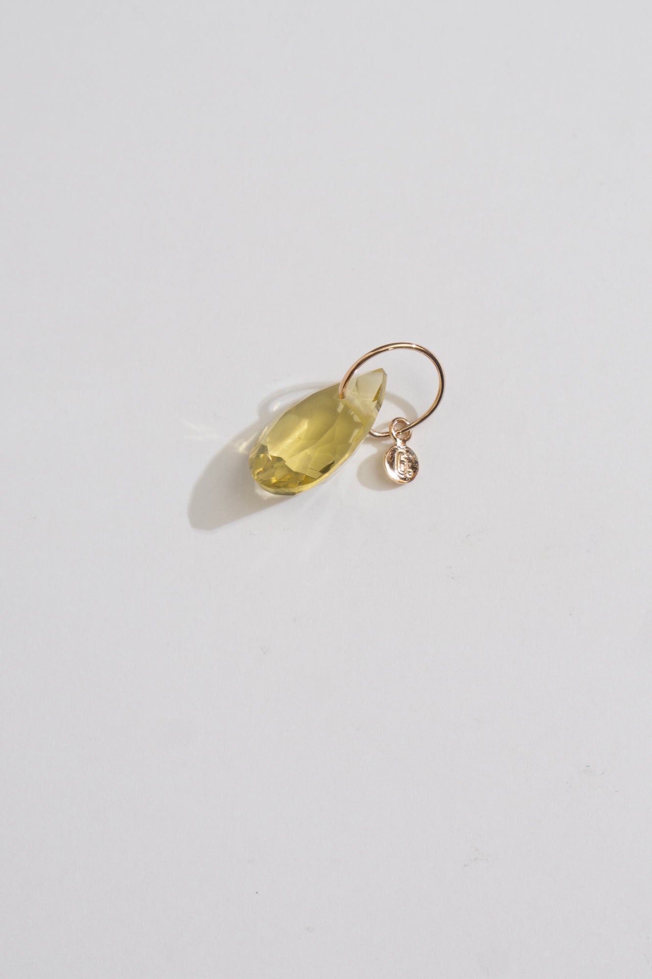 bohem Necklace Charm Top Lemon Quartz /K10