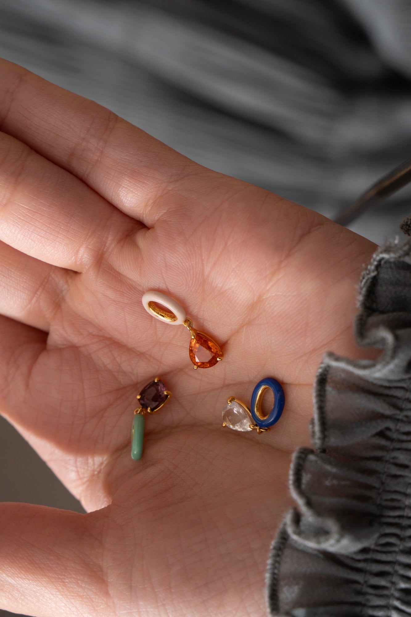 bohem Candy Collection Moon Stone Charm Top