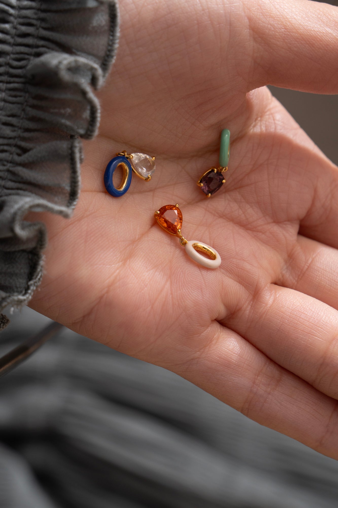 bohem Candy Collection Orange Garnet Charm Top