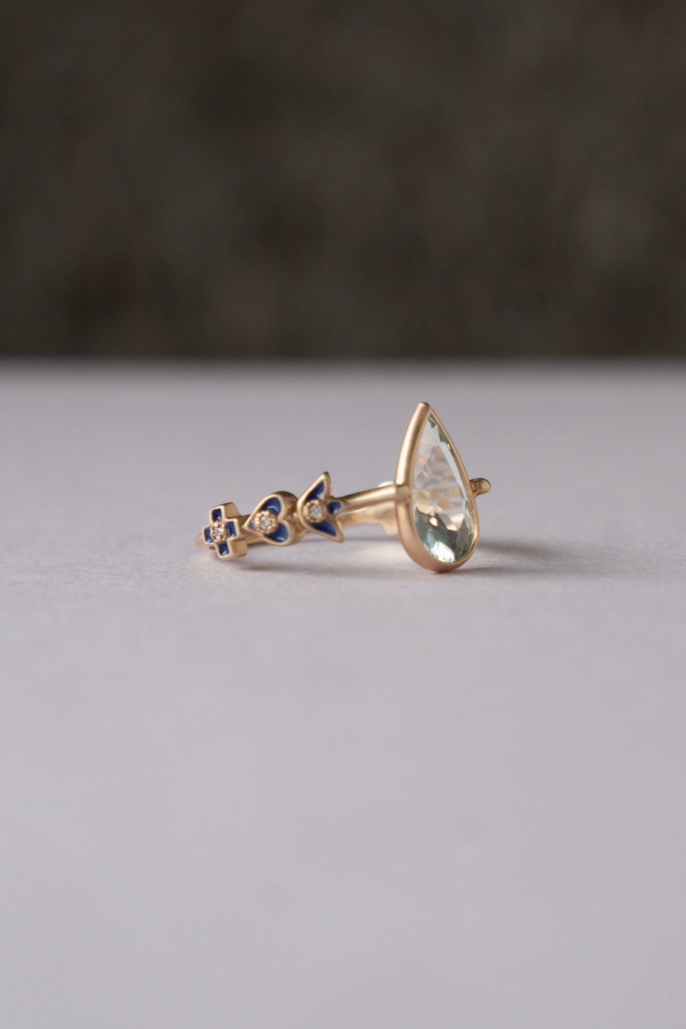 bohem Crown collection Green Beryl Ring /K10