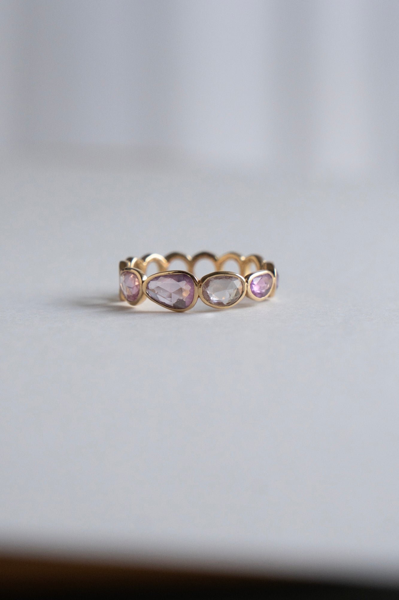Perche? Circle × Multi Color Sapphire Ring /K18