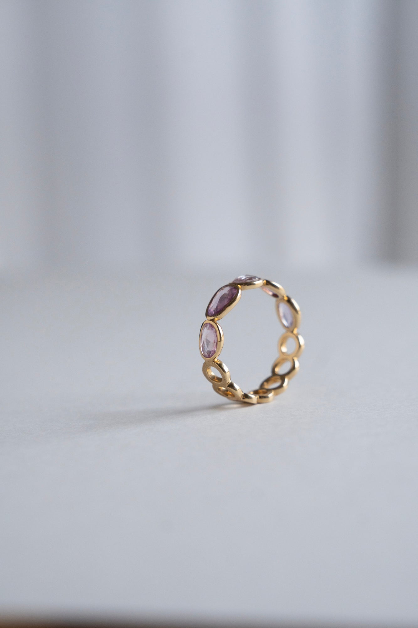 Perche? Circle × Multi Color Sapphire Ring /K18