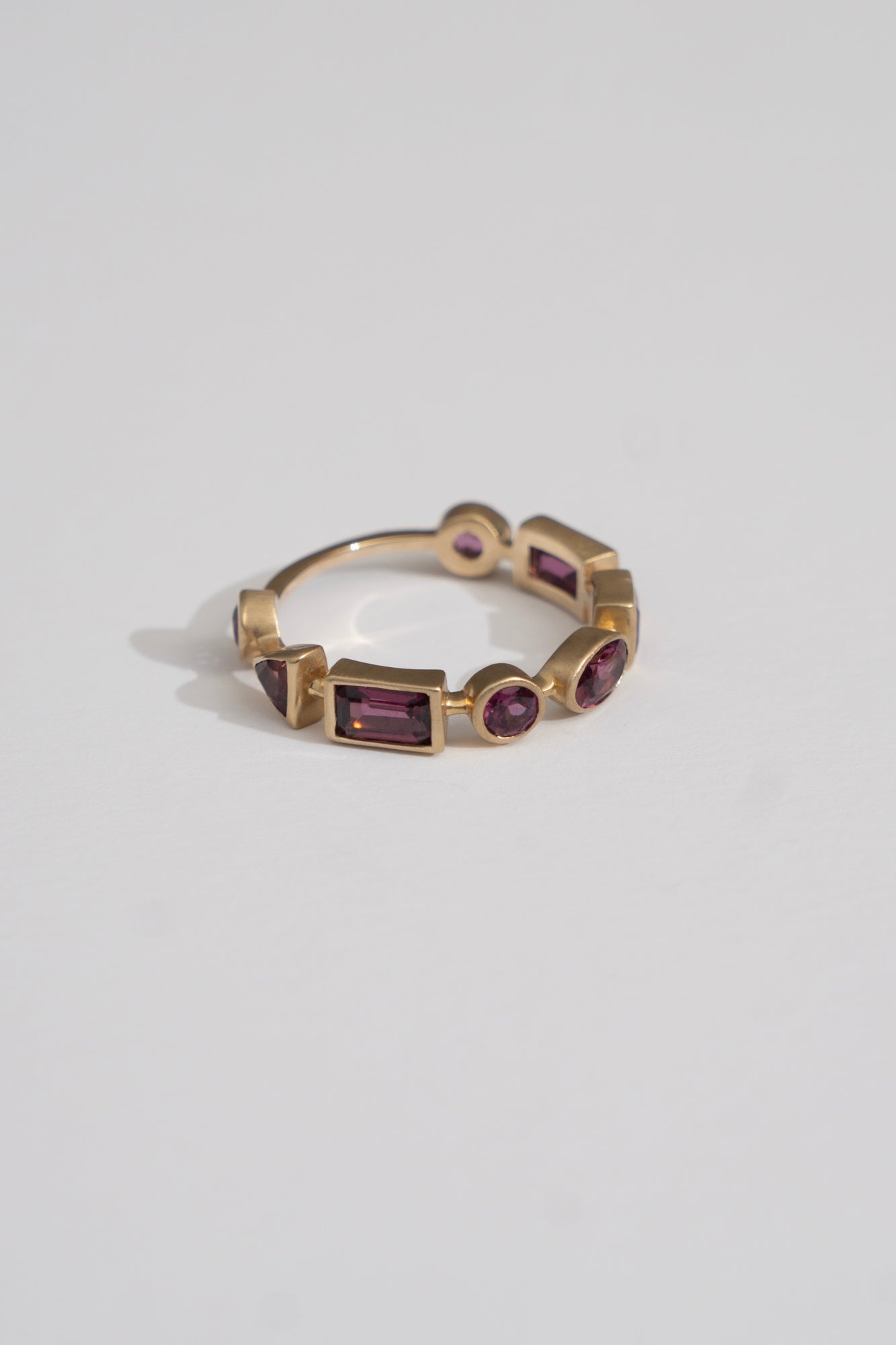 bohem Queen collection Rhodolite Garnet 3/4 Eternity Ring /K10