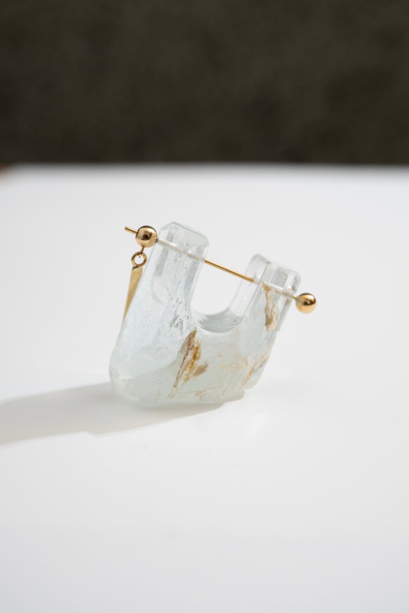 MONAKAjewellery Aquamarine Rock Pierce /K18