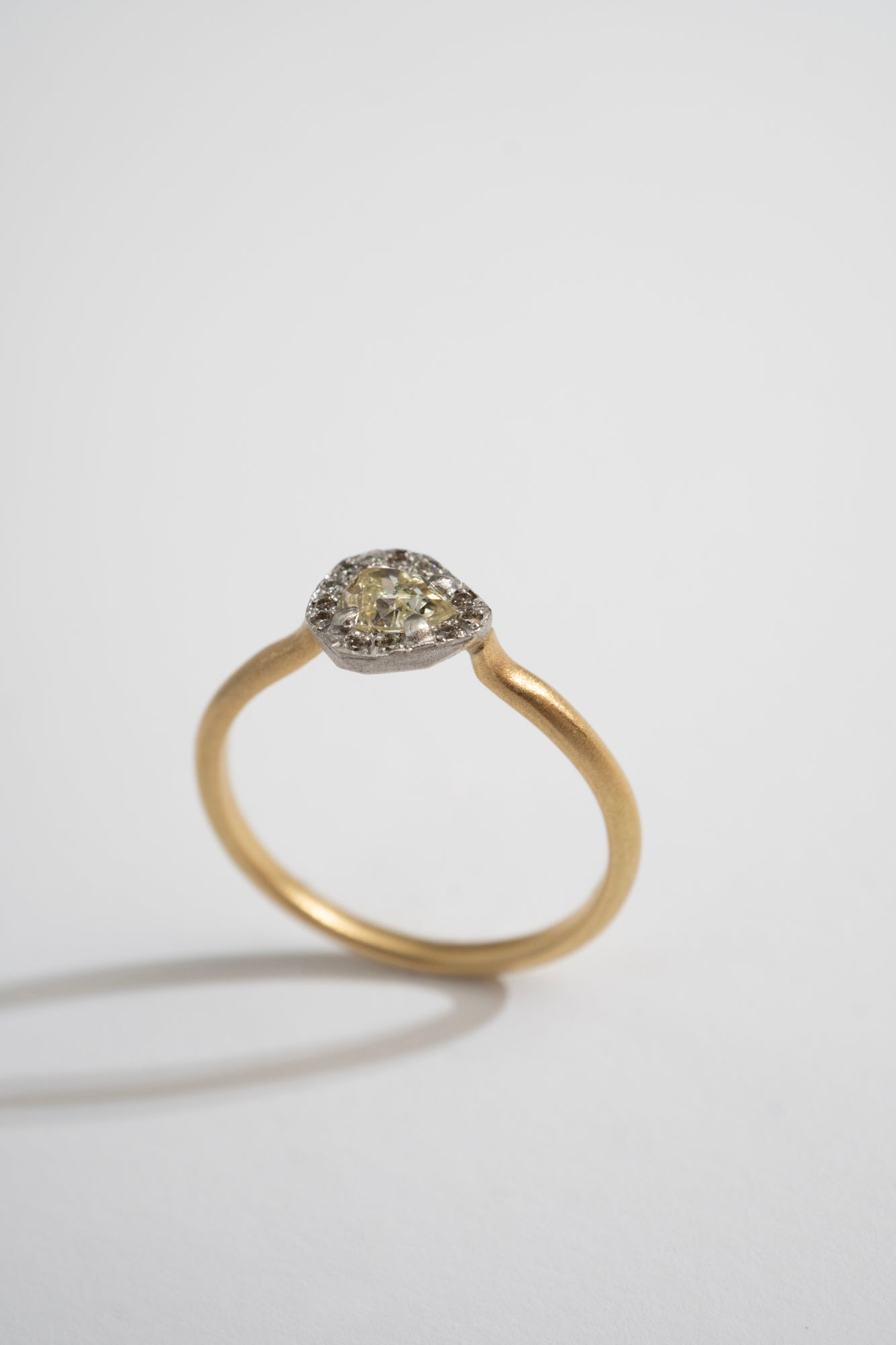 MONAKA jewellery Rinne Light Yellow Diamond Ring /K18&PT900