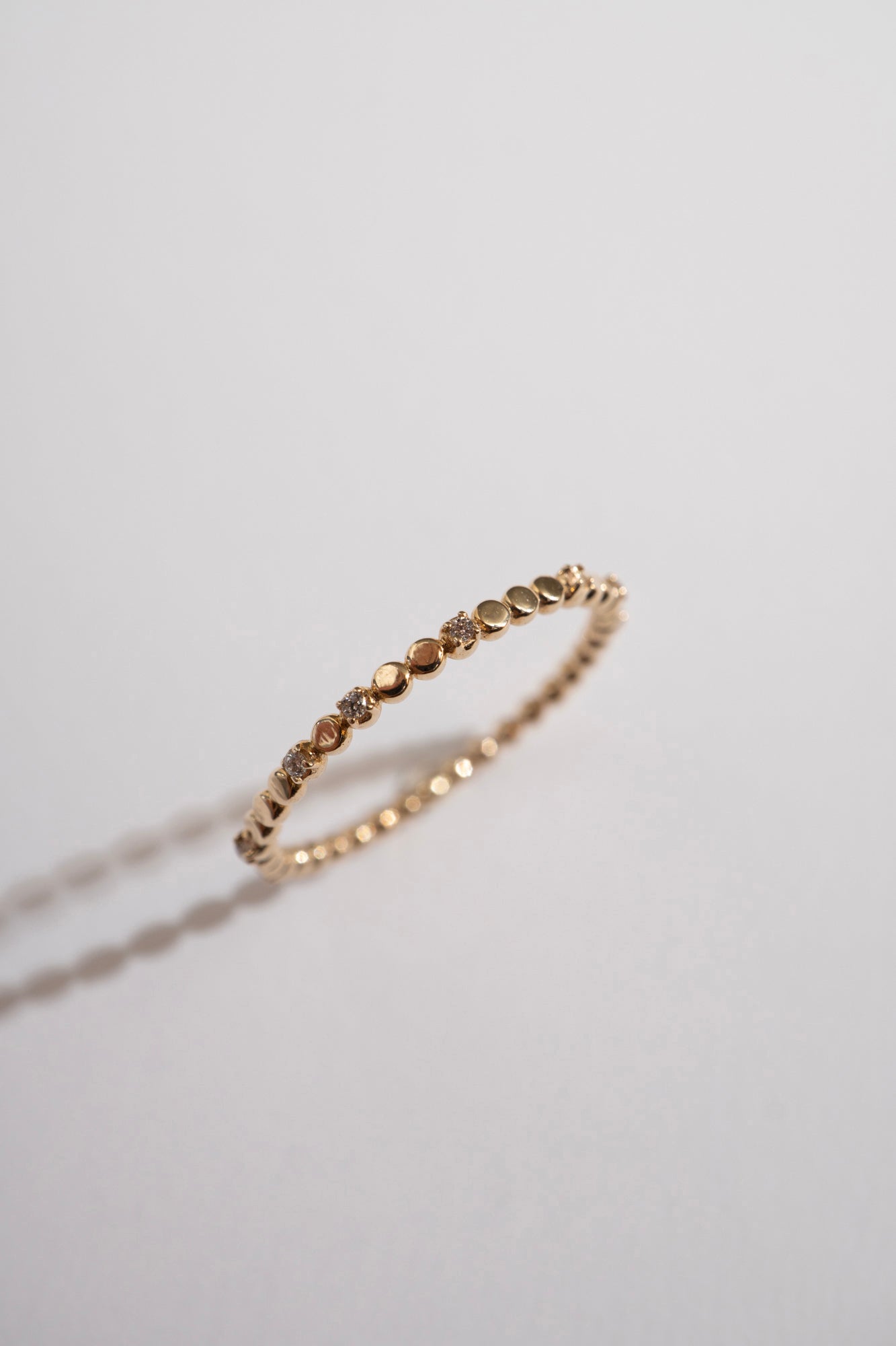 bohem Moon Phase Ring with Diamond /K10 - patchouli Exclusive