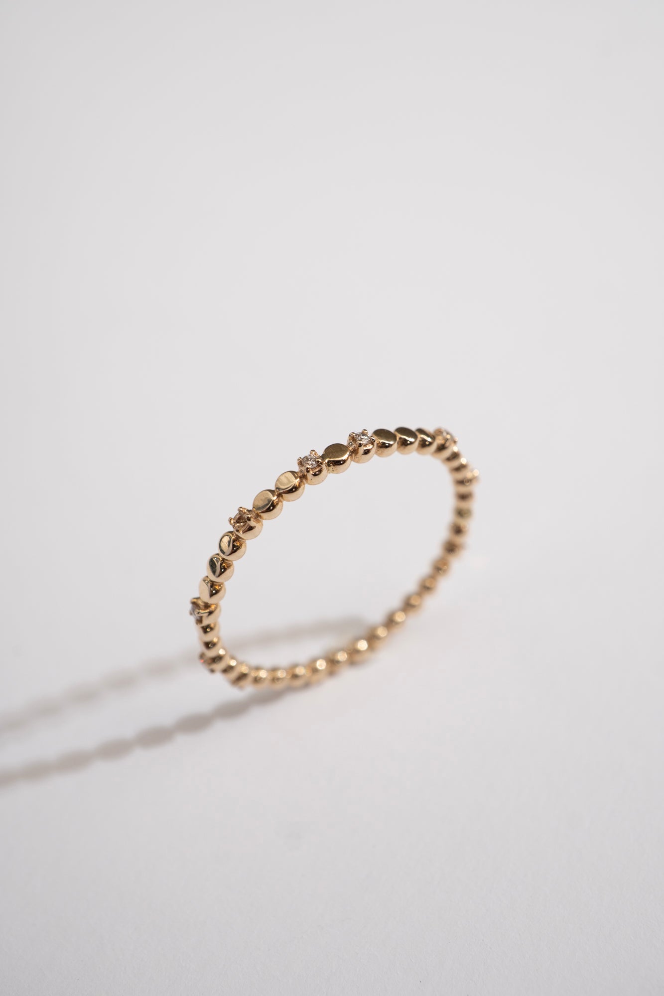 bohem Moon Phase Ring with Diamond /K10 - patchouli Exclusive