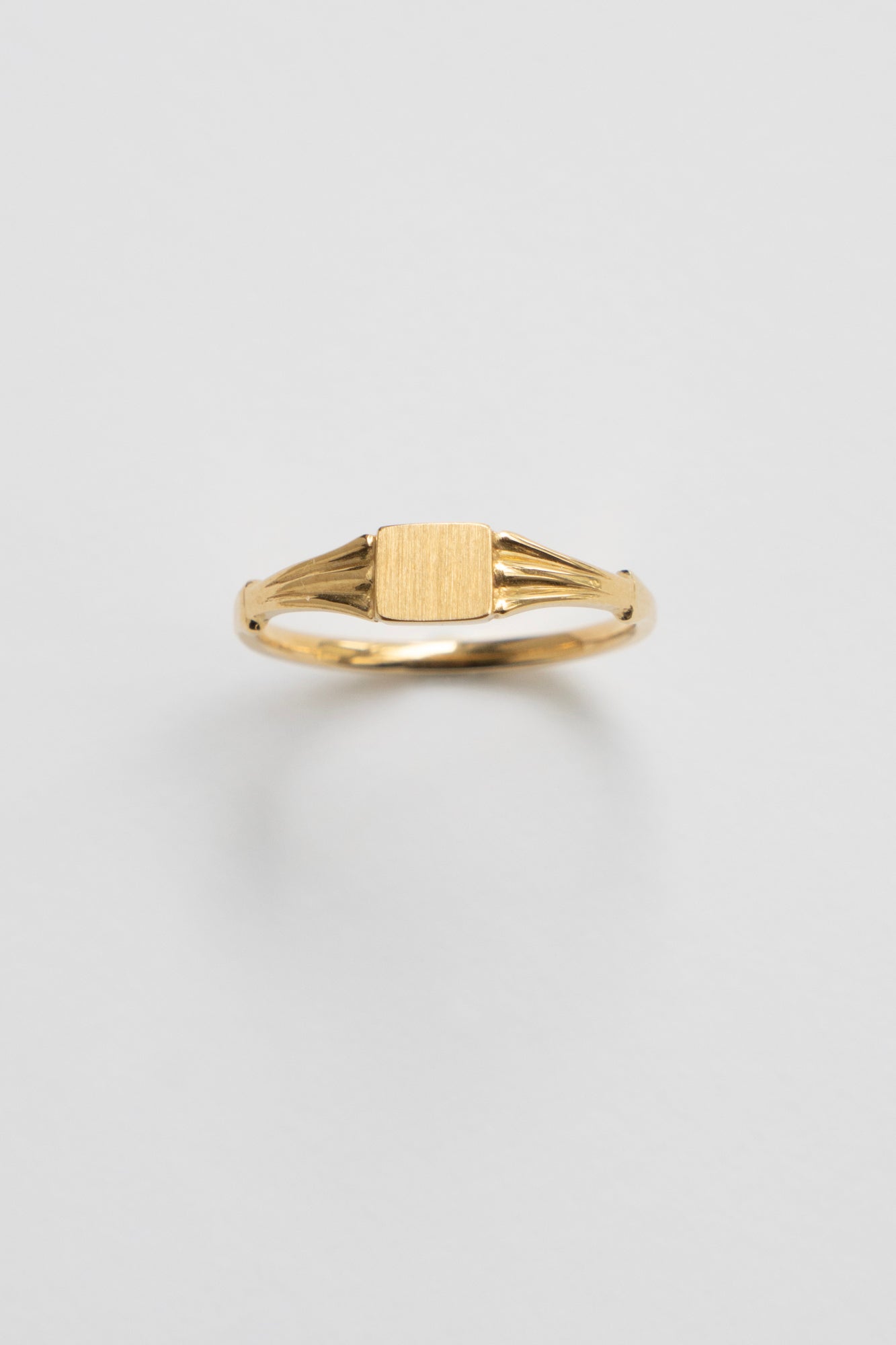 simmon CLASSIC SIGNET RING /K18