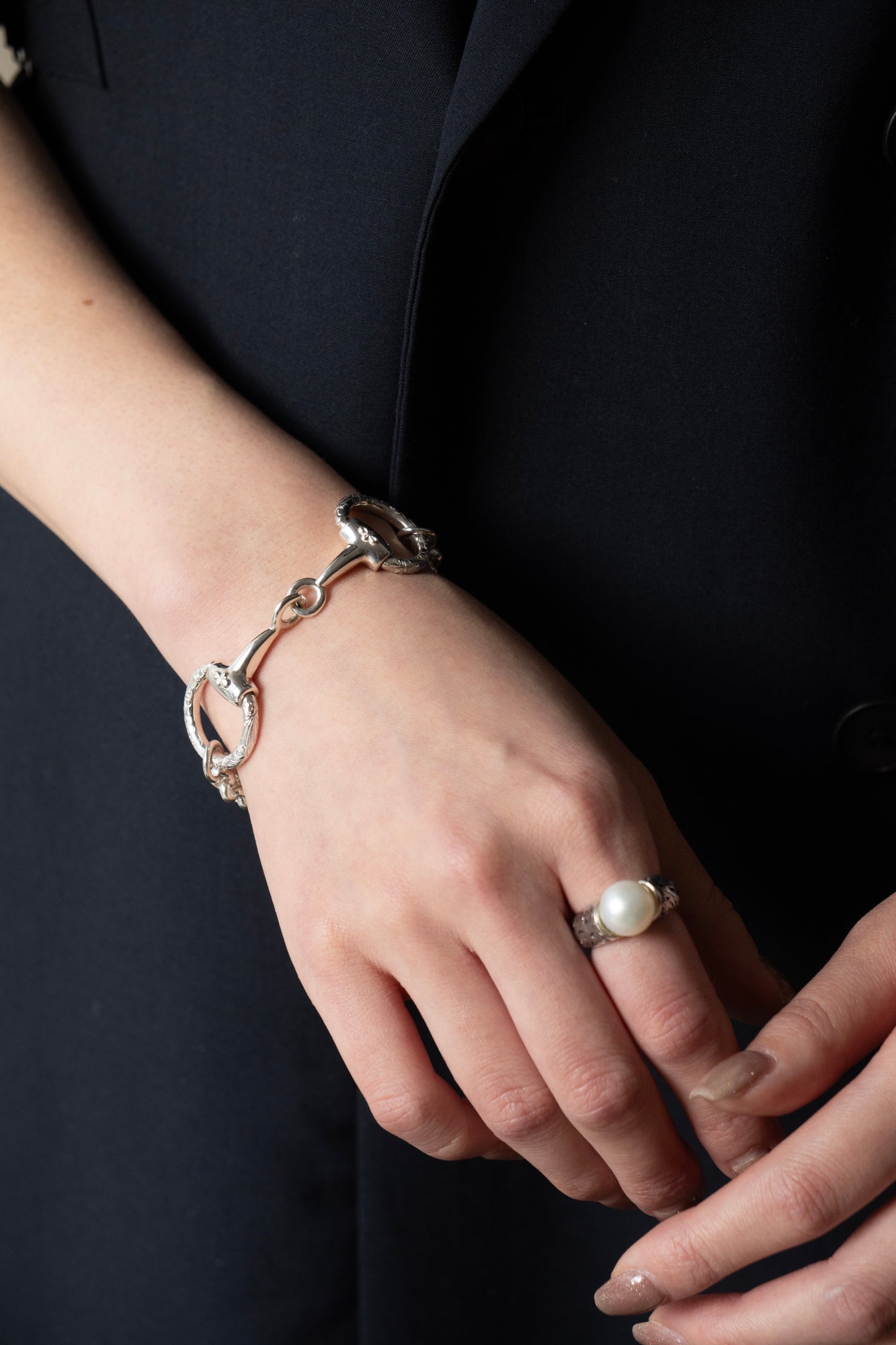 WAKAN SILVER SMITH ワカンシルバースミス Horse Bit Chain Bracelet L