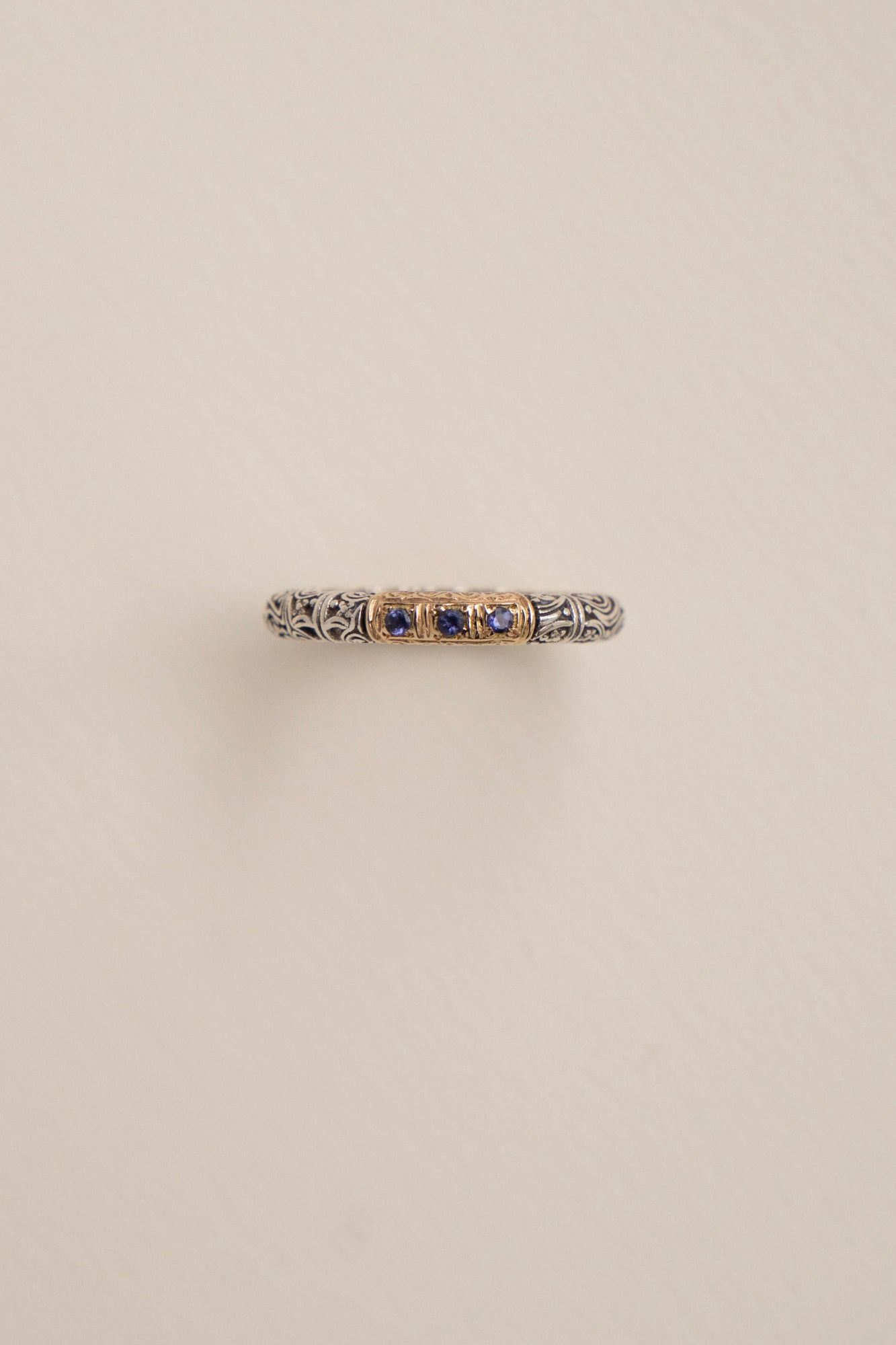 Gerochristo Eden's Garden Ring Iolite /Silver&K18