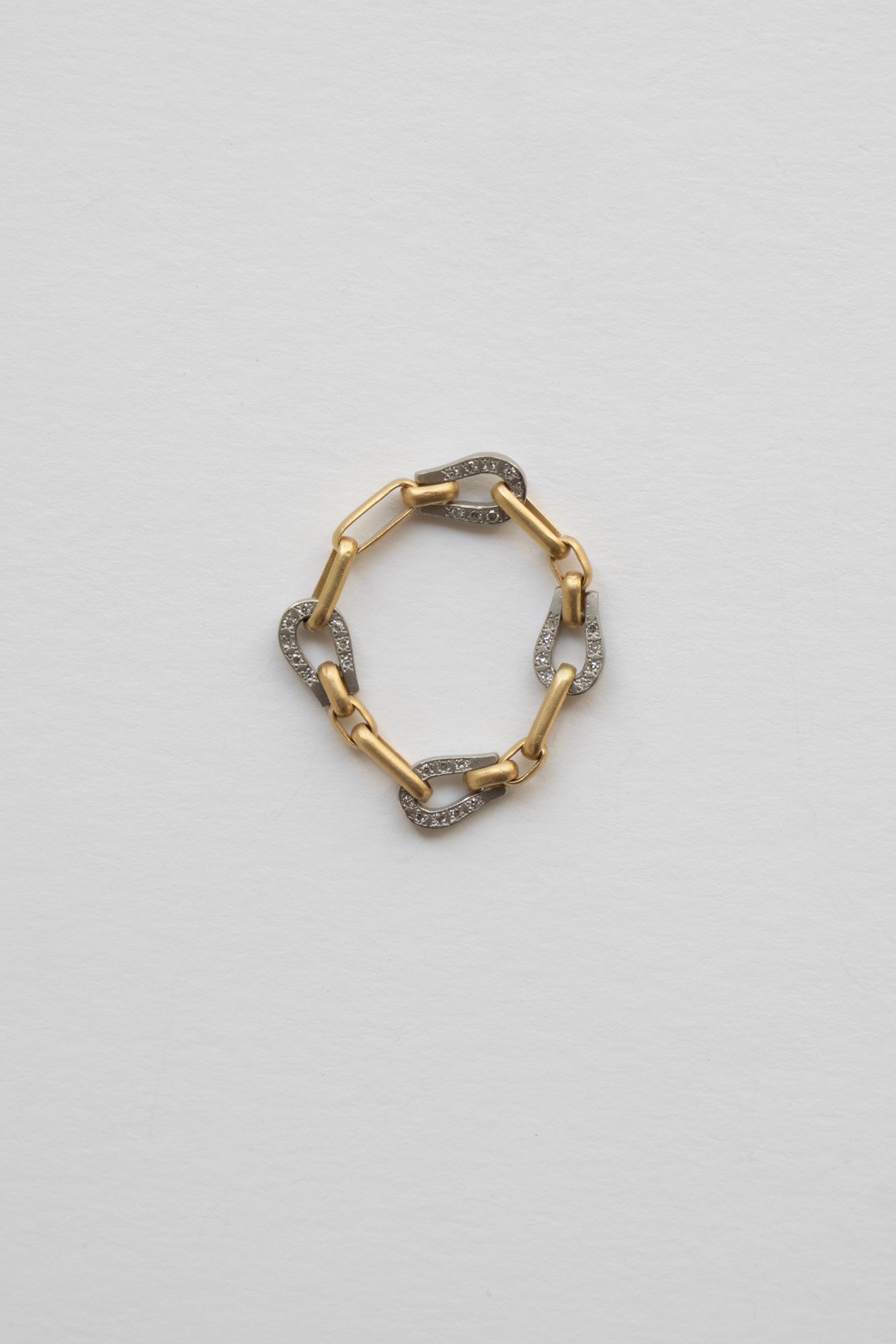MONAKAjewellery Bond Chain Diamond Ring /K18YG&PT900