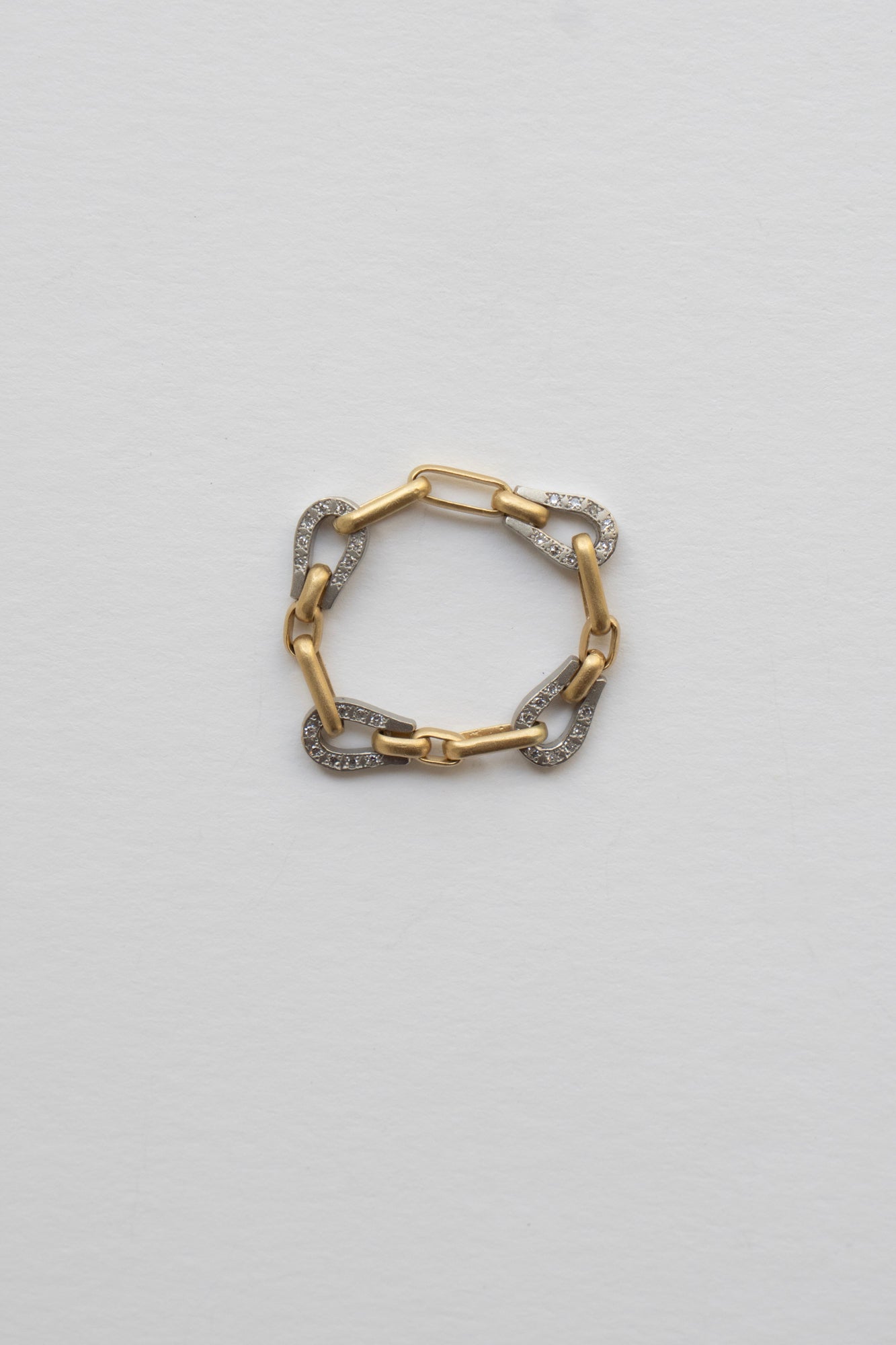 MONAKAjewellery Bond Chain Diamond Ring /K18YG&PT900