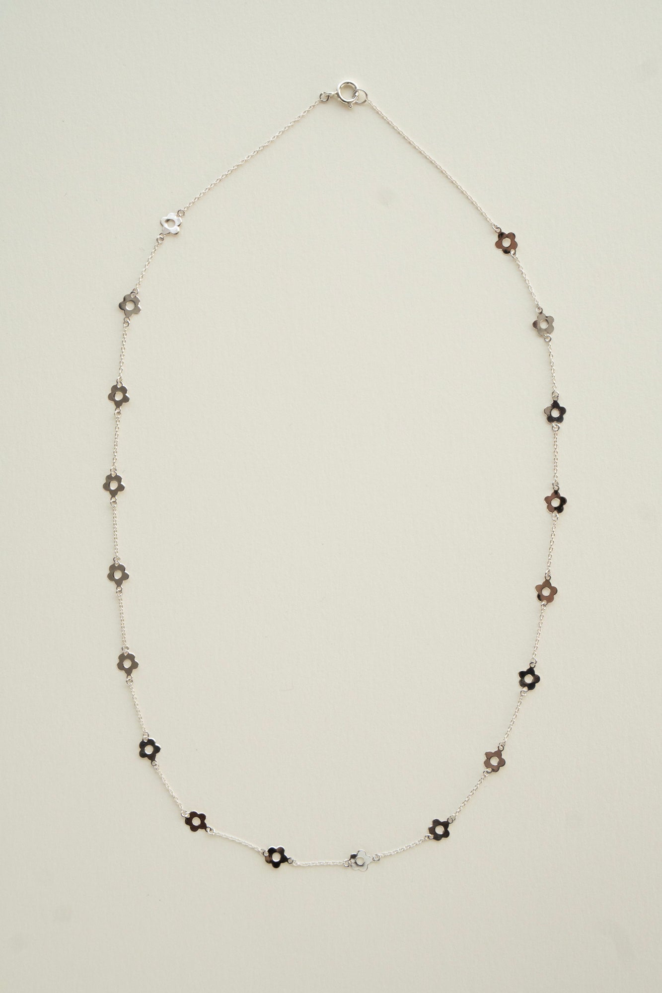 bohem Loop×Loop Flower Necklace A / Silver - patchouli Exclusive
