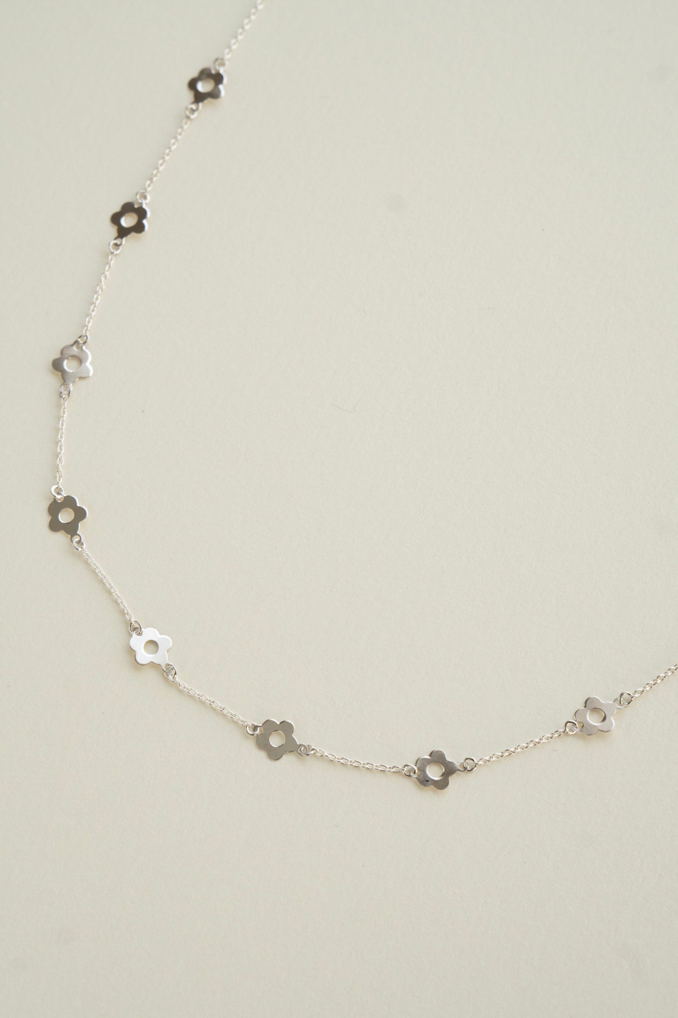 bohem Loop×Loop Flower Necklace A / Silver - patchouli Exclusive