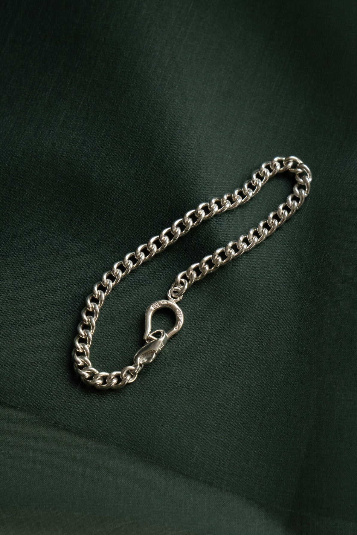 WAKAN SILVER SMITH Horse Shoe Gourmette Bracelet /Silver