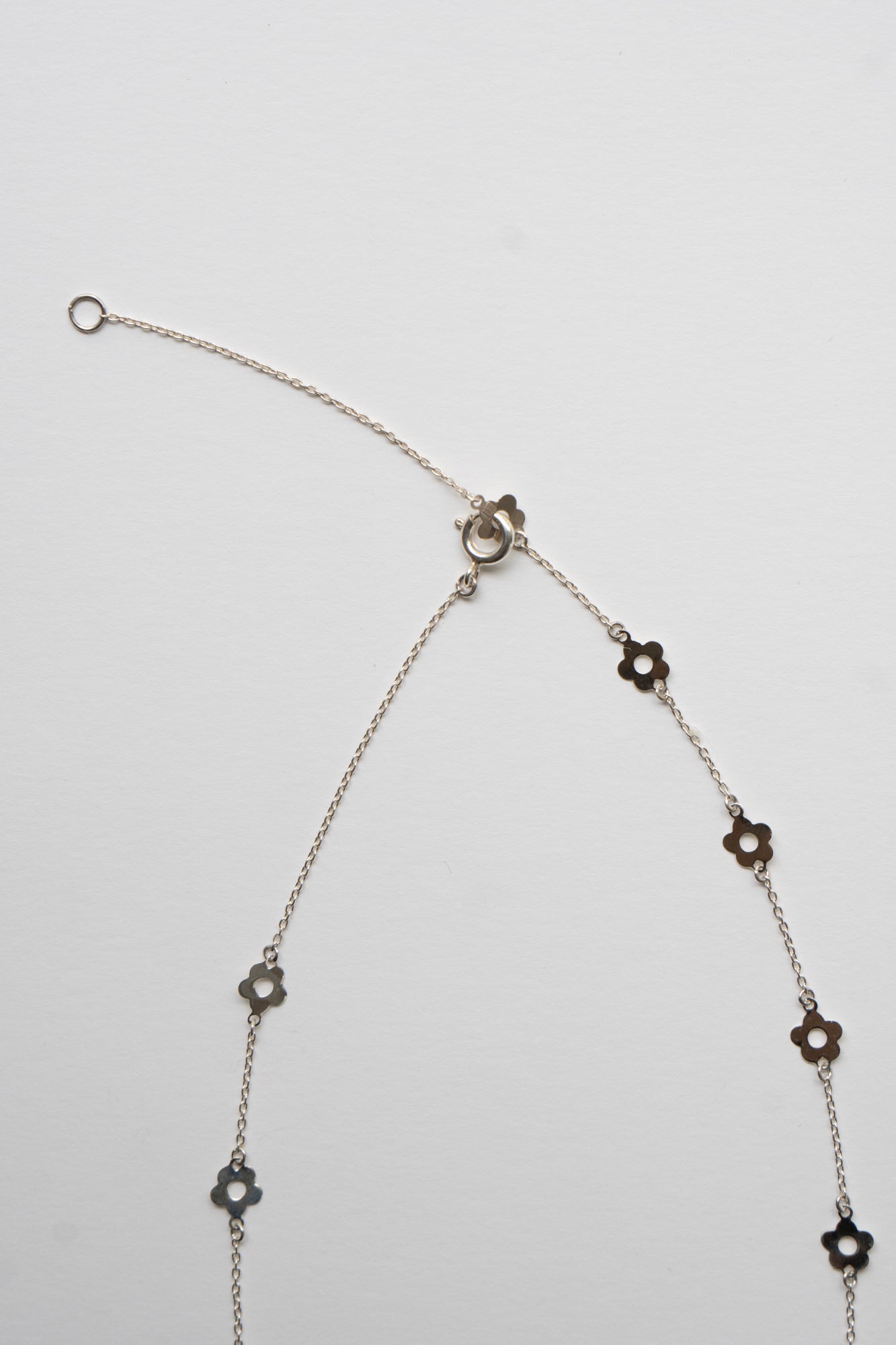 bohem Loop×Loop Flower Necklace A / Silver - patchouli Exclusive