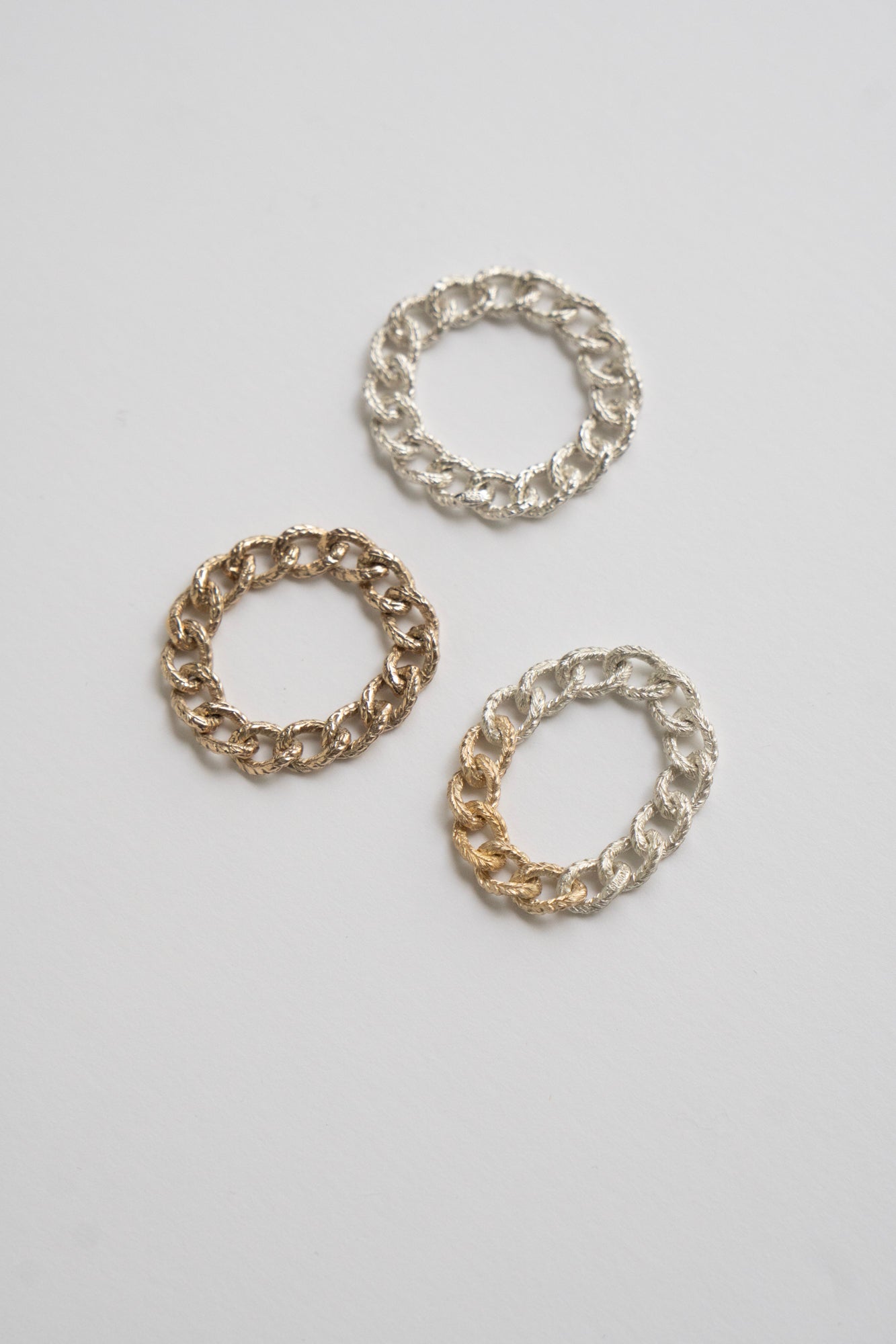 simmon Knit Chain Ring Narrow K10