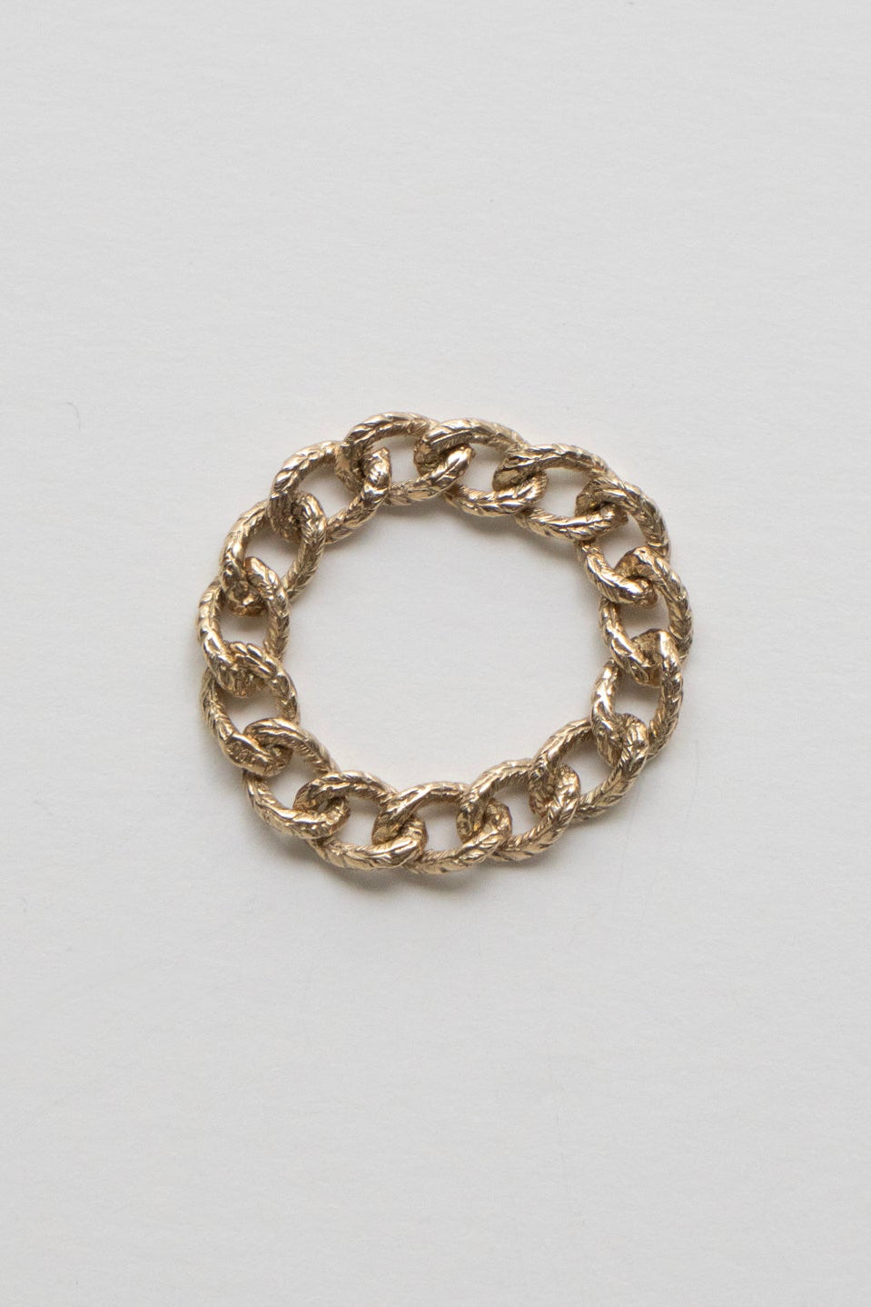 simmon Knit Chain Ring Narrow K10
