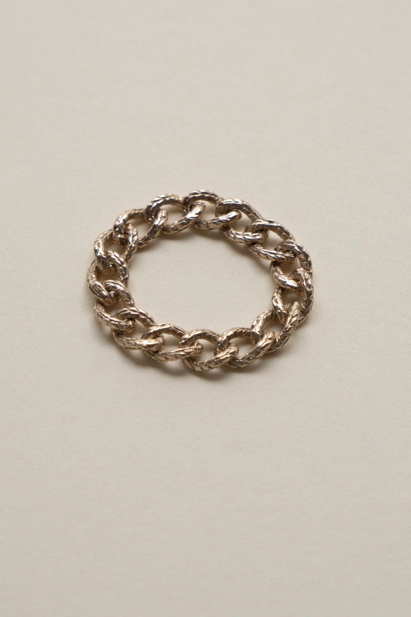 simmon Knit Chain Ring Narrow K10