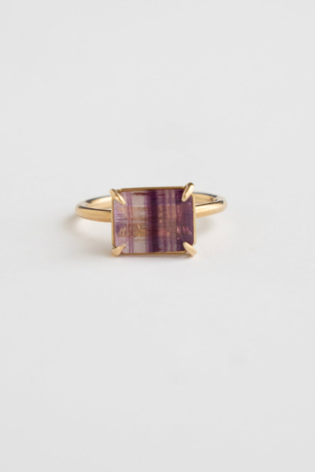 bohem Fluorite Ring Pink /K10