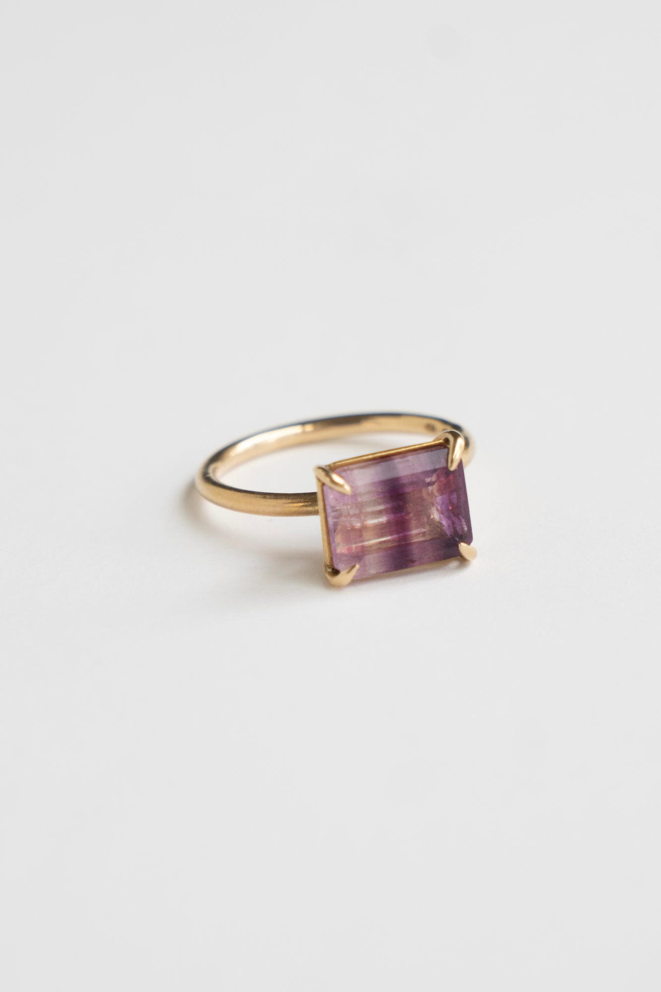 bohem Fluorite Ring Pink /K10
