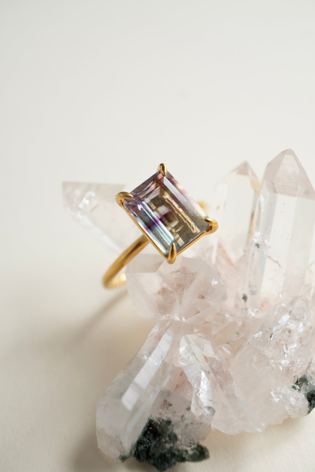 bohem Fluorite Ring Blue /K10