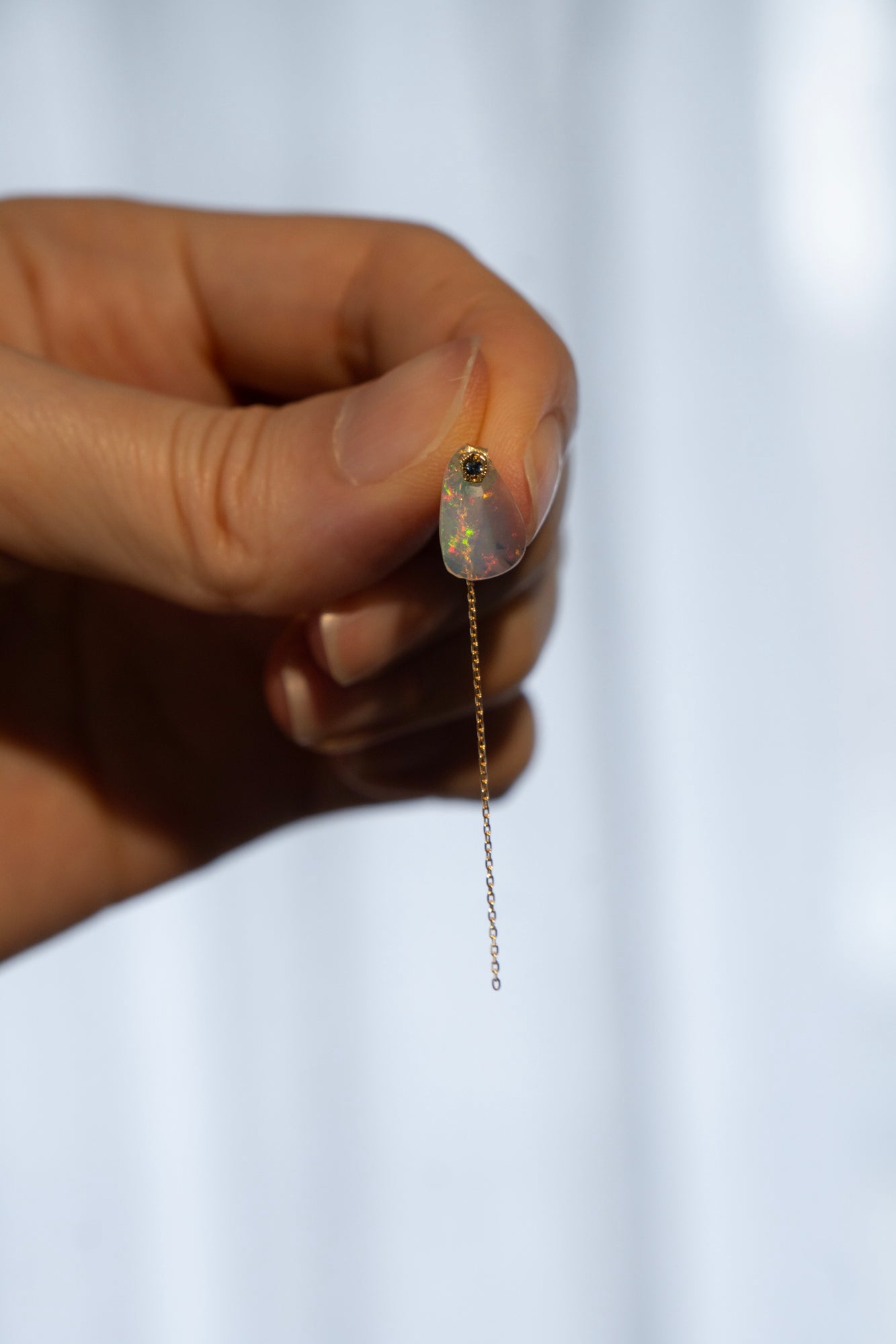MONAKA jewellery モナカジュエリー flat Opal Pierce オパールピアス K18
