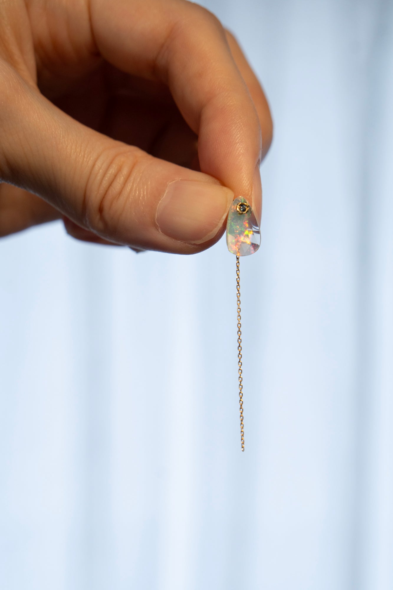 MONAKA jewellery モナカジュエリー flat Opal Pierce オパールピアス K18