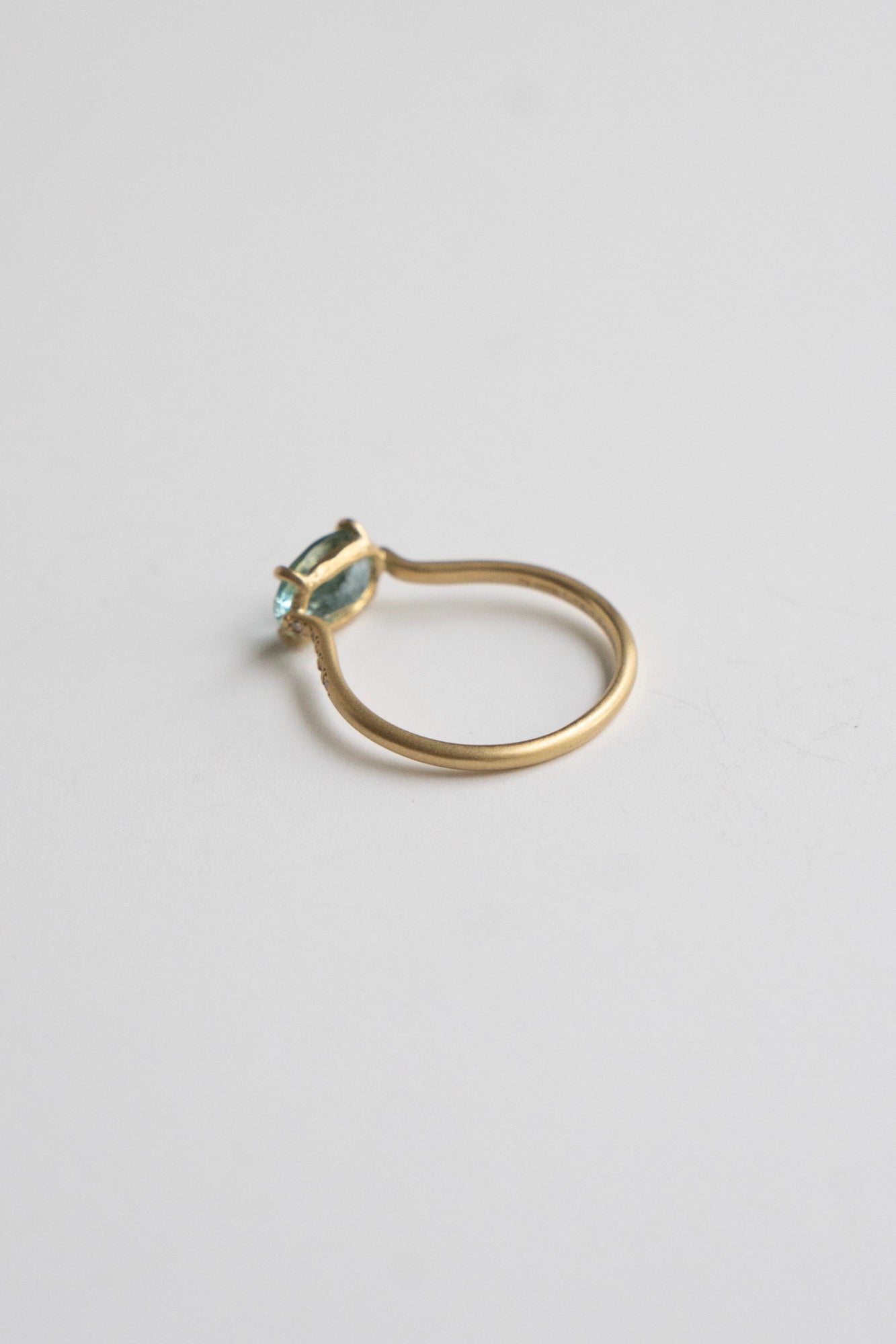 MONAKA jewellery Prong Aquamarine Arm Diamond Ring モナカ