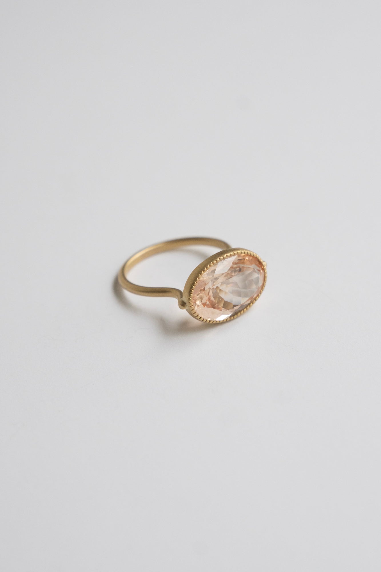 MONAKA jewellery Milgrain Morganite Ring /K18