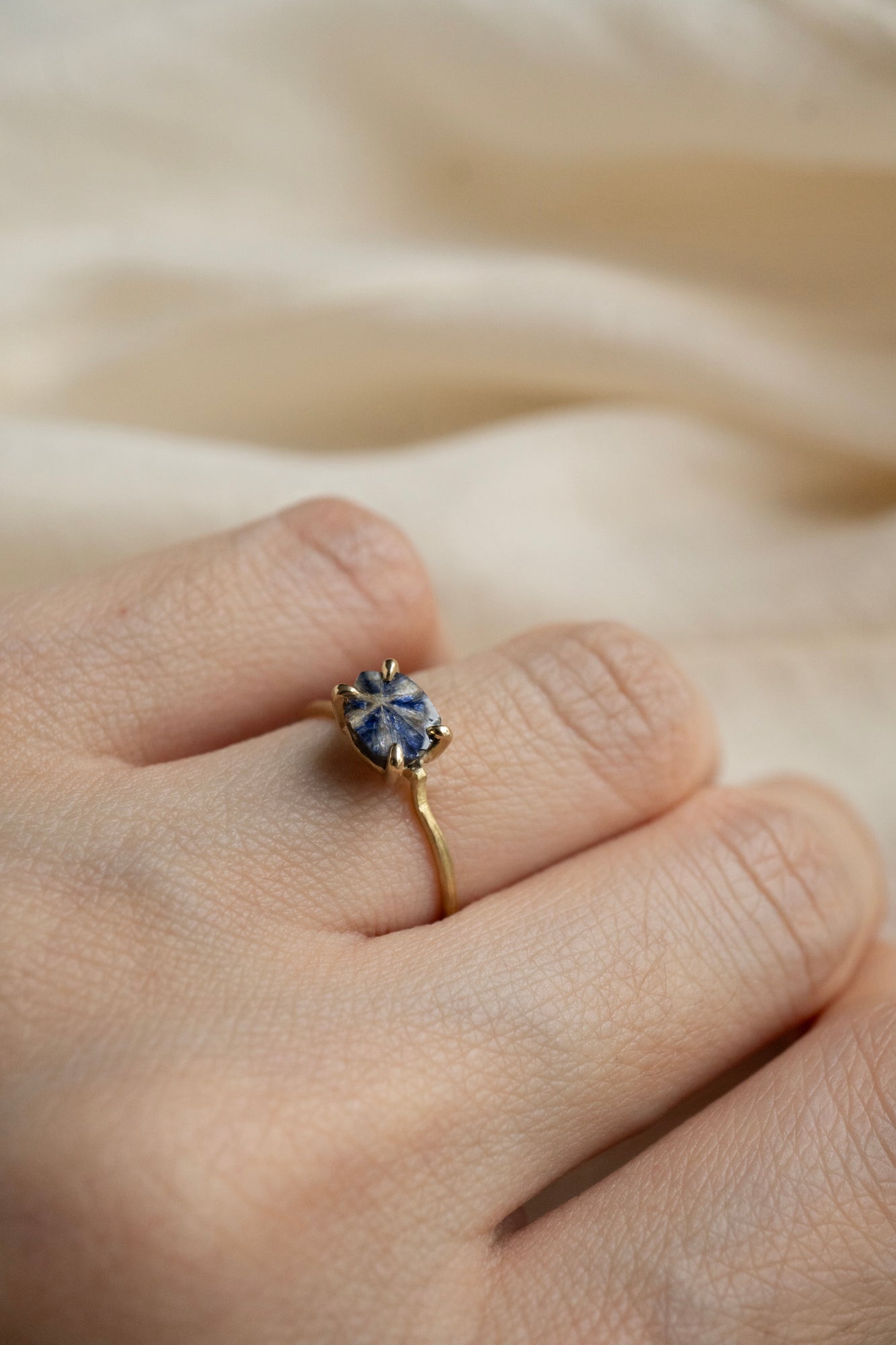 MONAKA jewellery Trapiche Sapphire Ring /K18