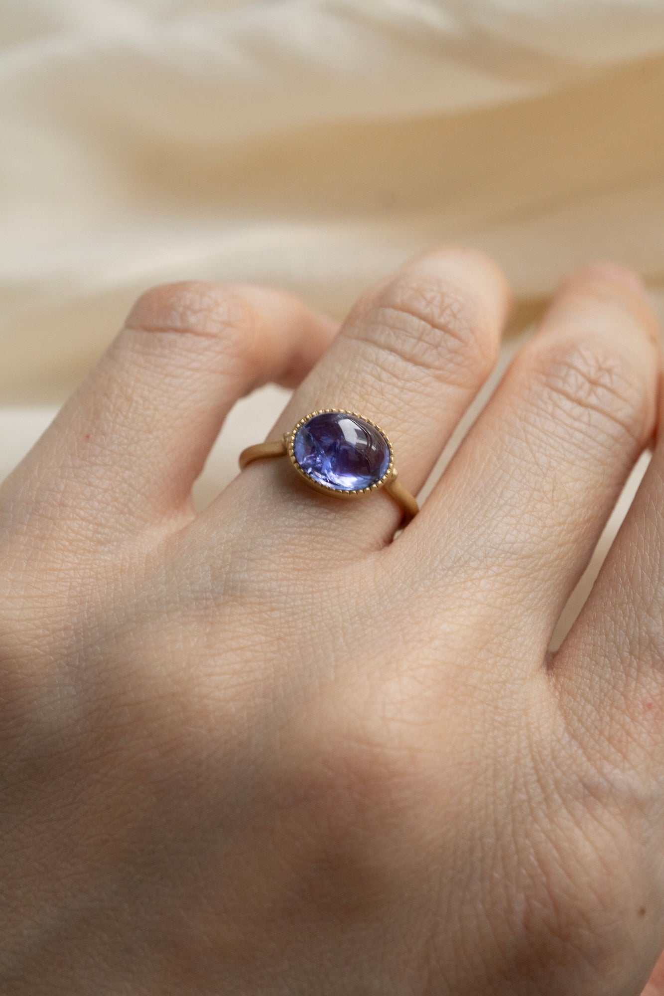 MONAKA jewellery Milgrain Tanzanite Ring /K18