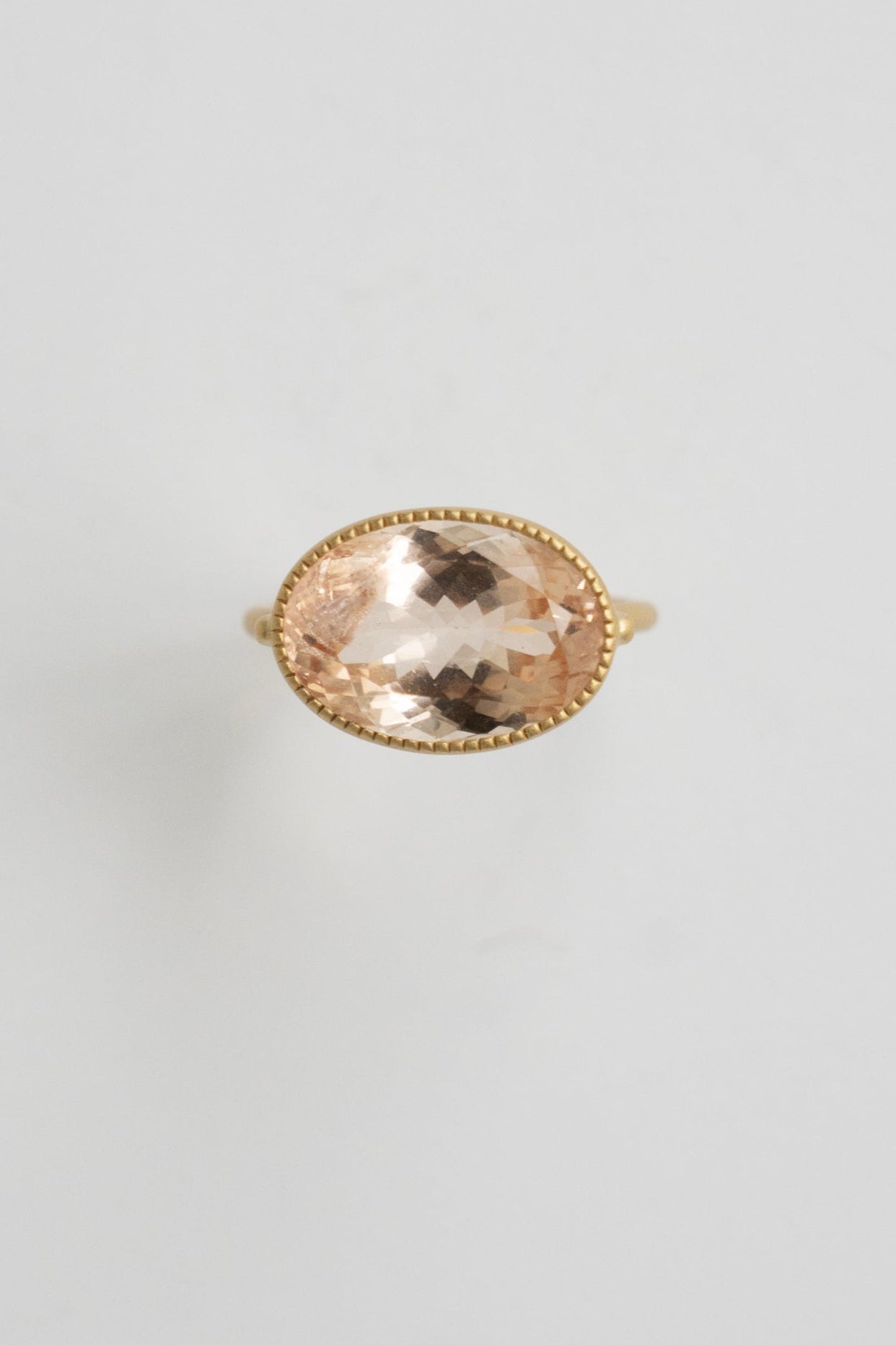 MONAKA jewellery Milgrain Morganite Ring /K18