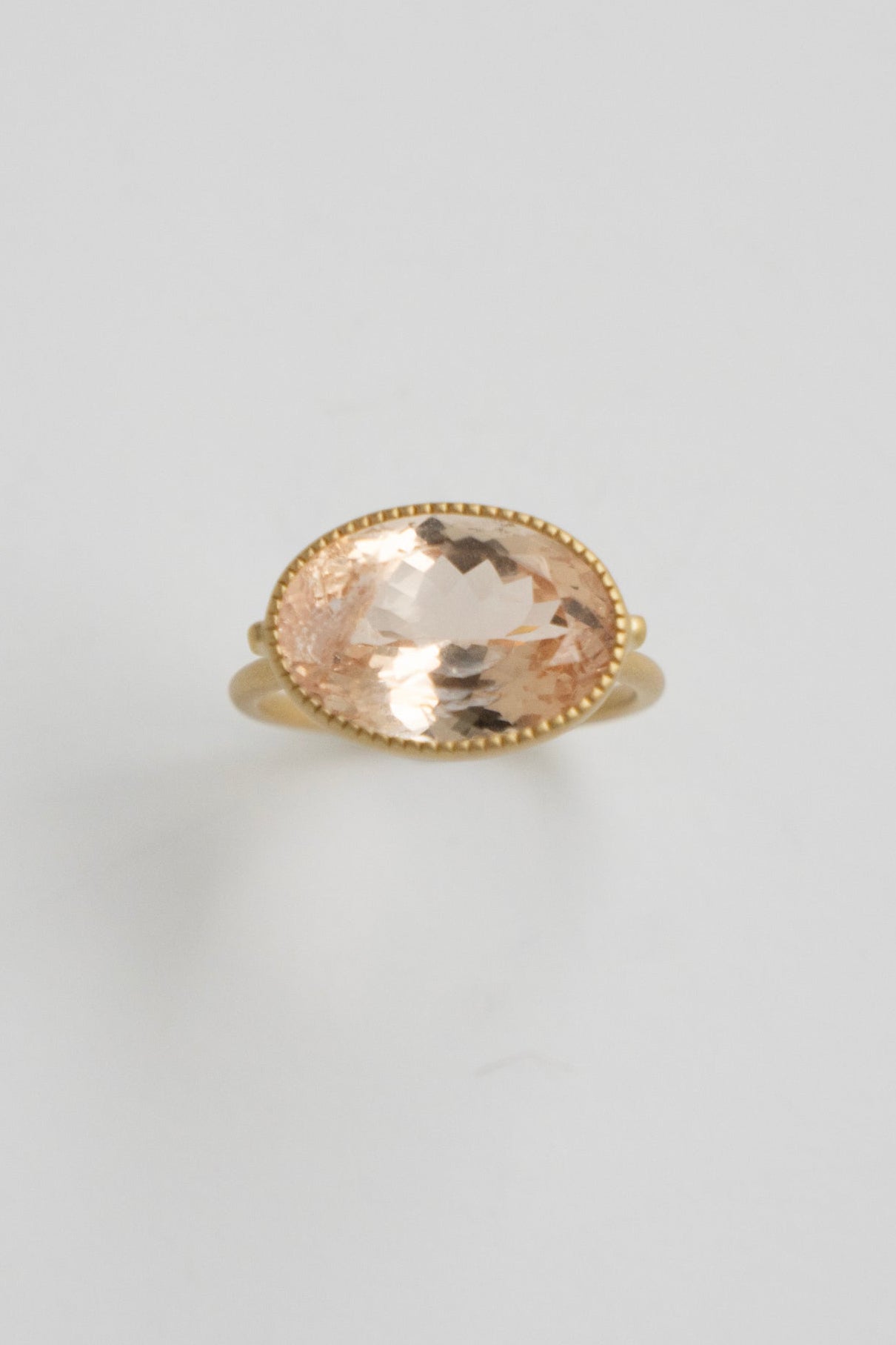 MONAKA jewellery Milgrain Morganite Ring /K18
