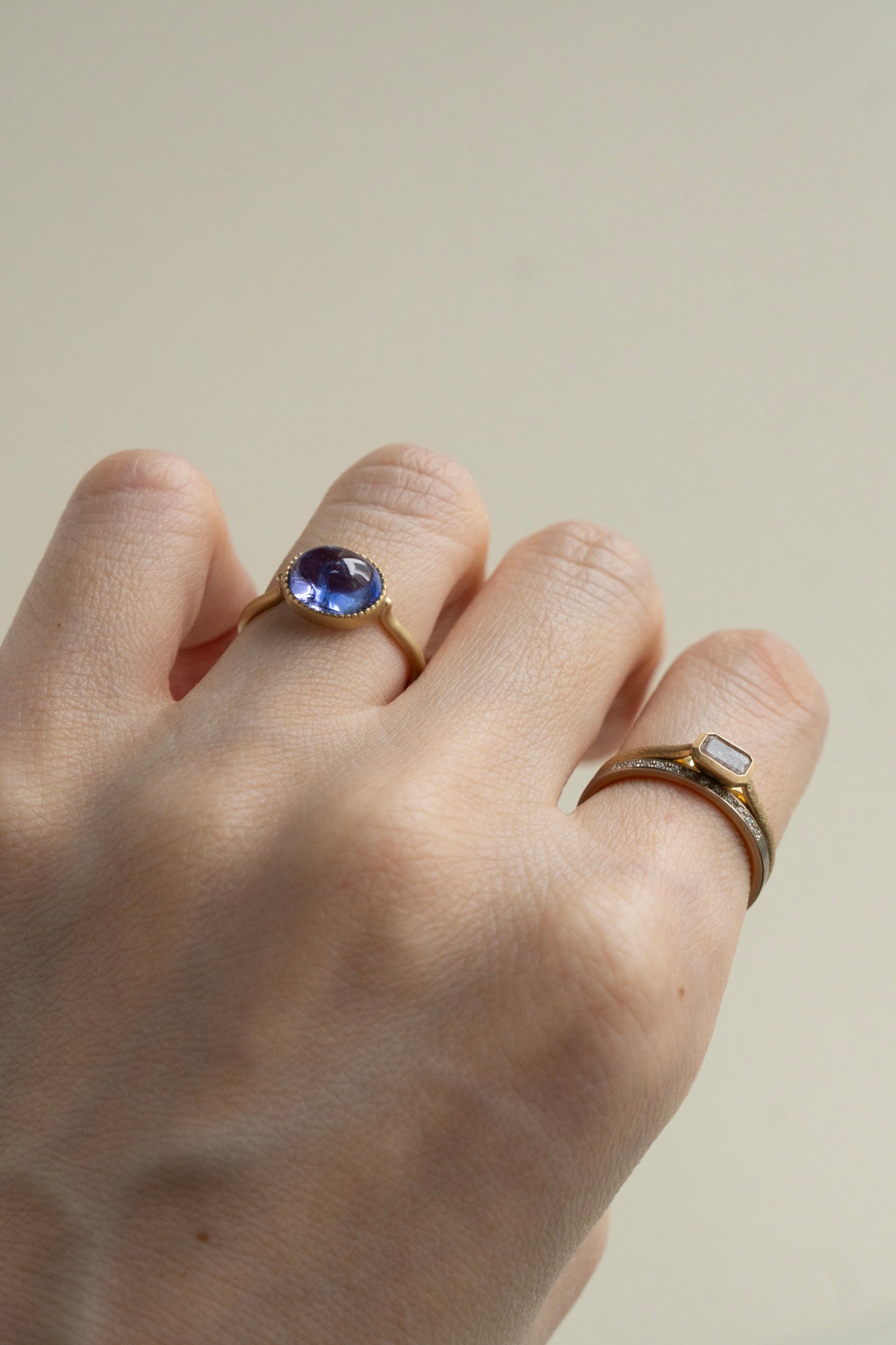 MONAKA jewellery Milgrain Tanzanite Ring /K18