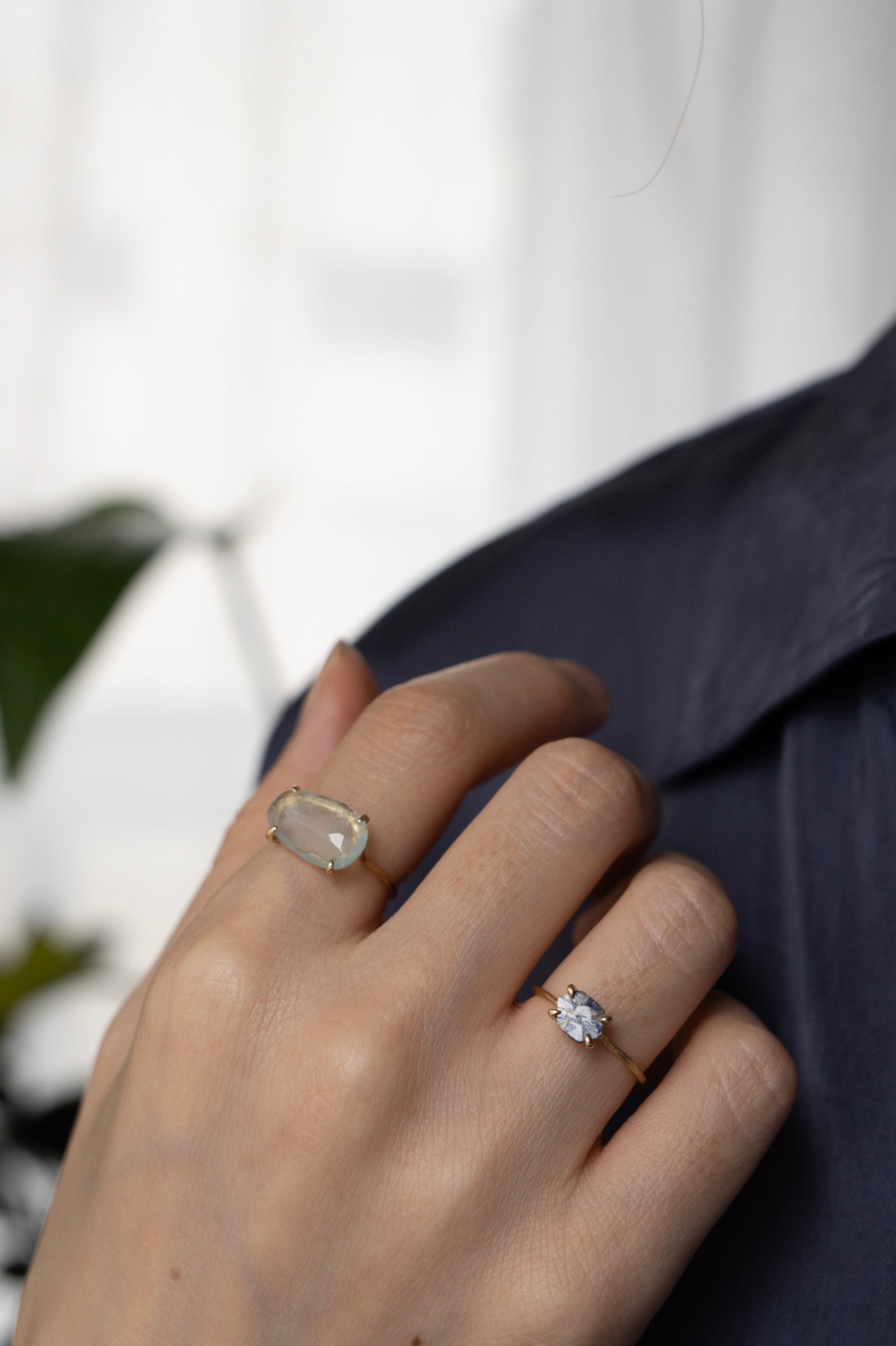 MONAKA jewellery Trapiche Sapphire Ring /K18