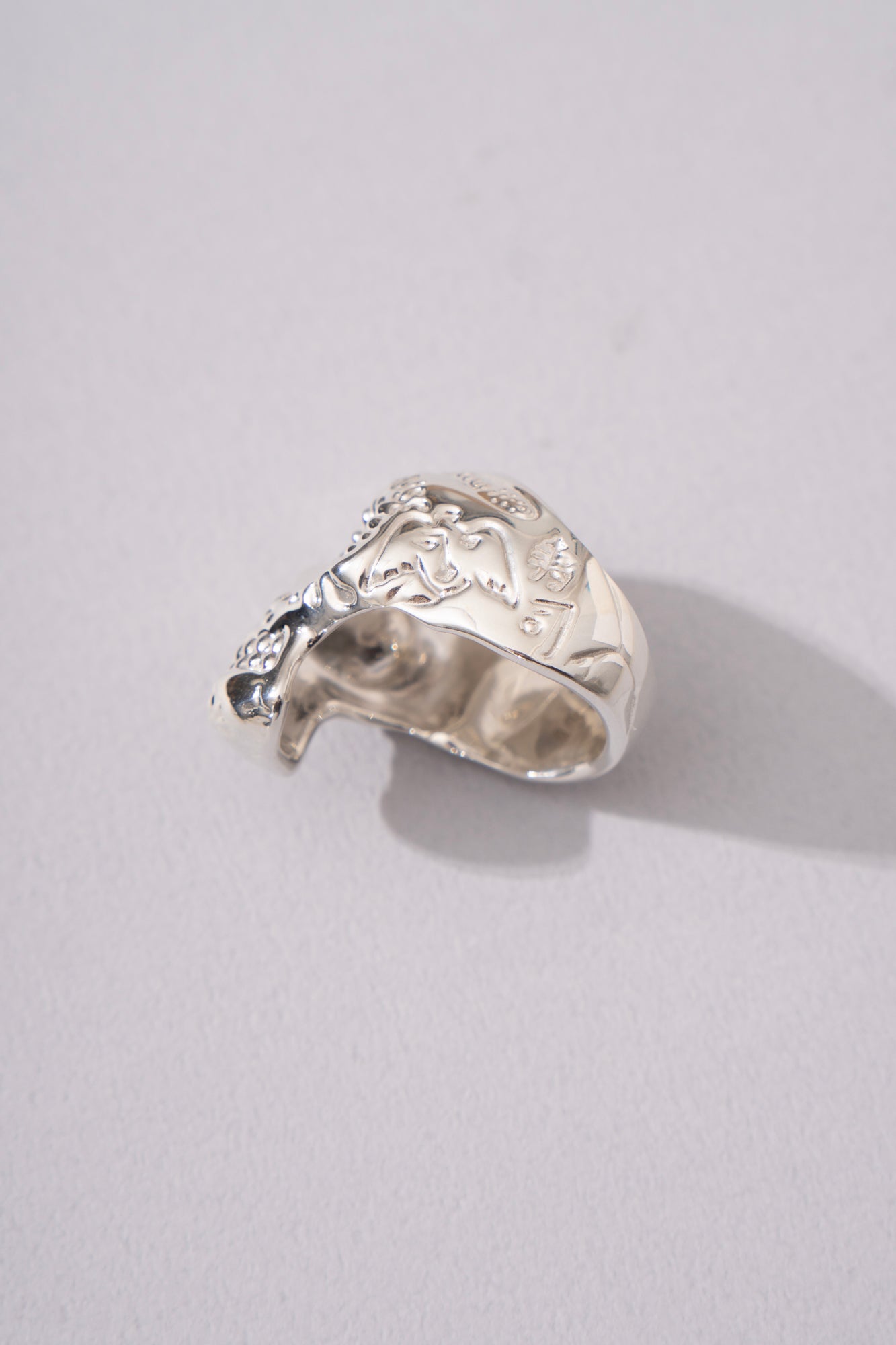 PALA Sweet Sugar Skull Ring With Diamond /Silver