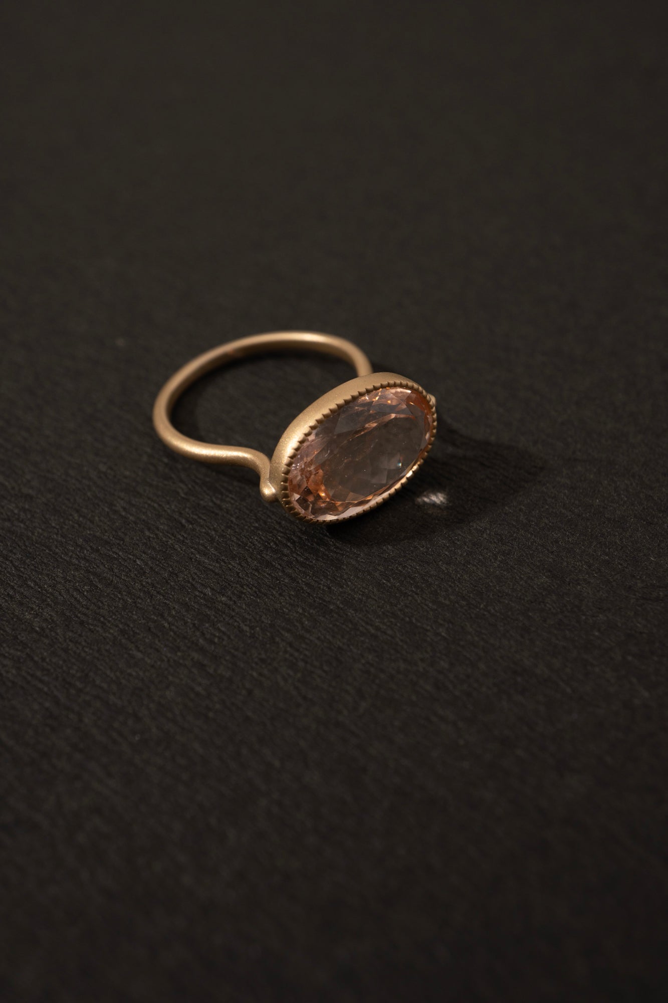 MONAKA jewellery Milgrain Morganite Ring /K18