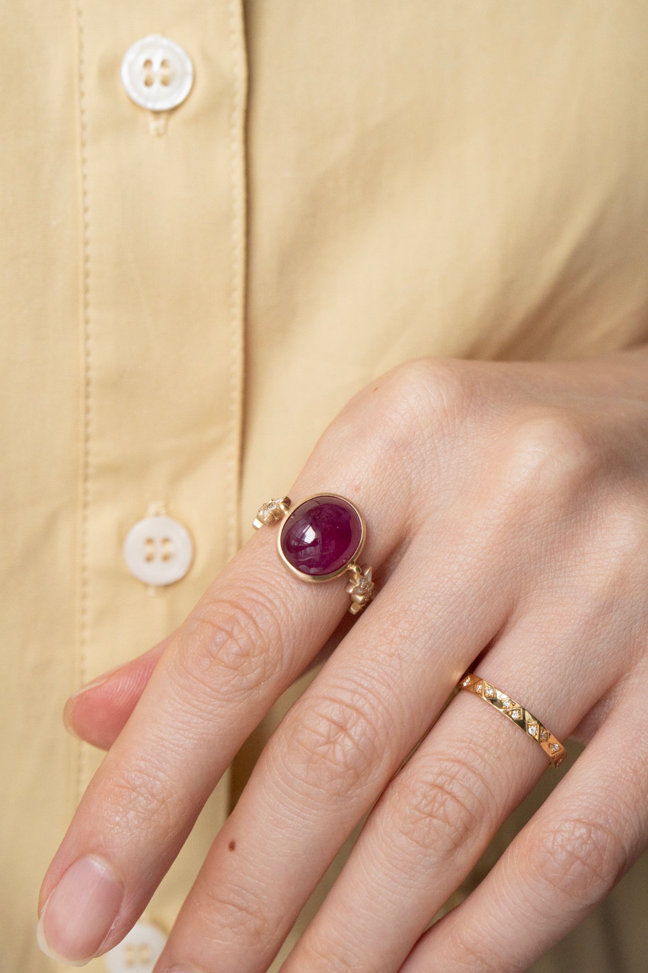 bohem Crown collection Ruby Ring /K10