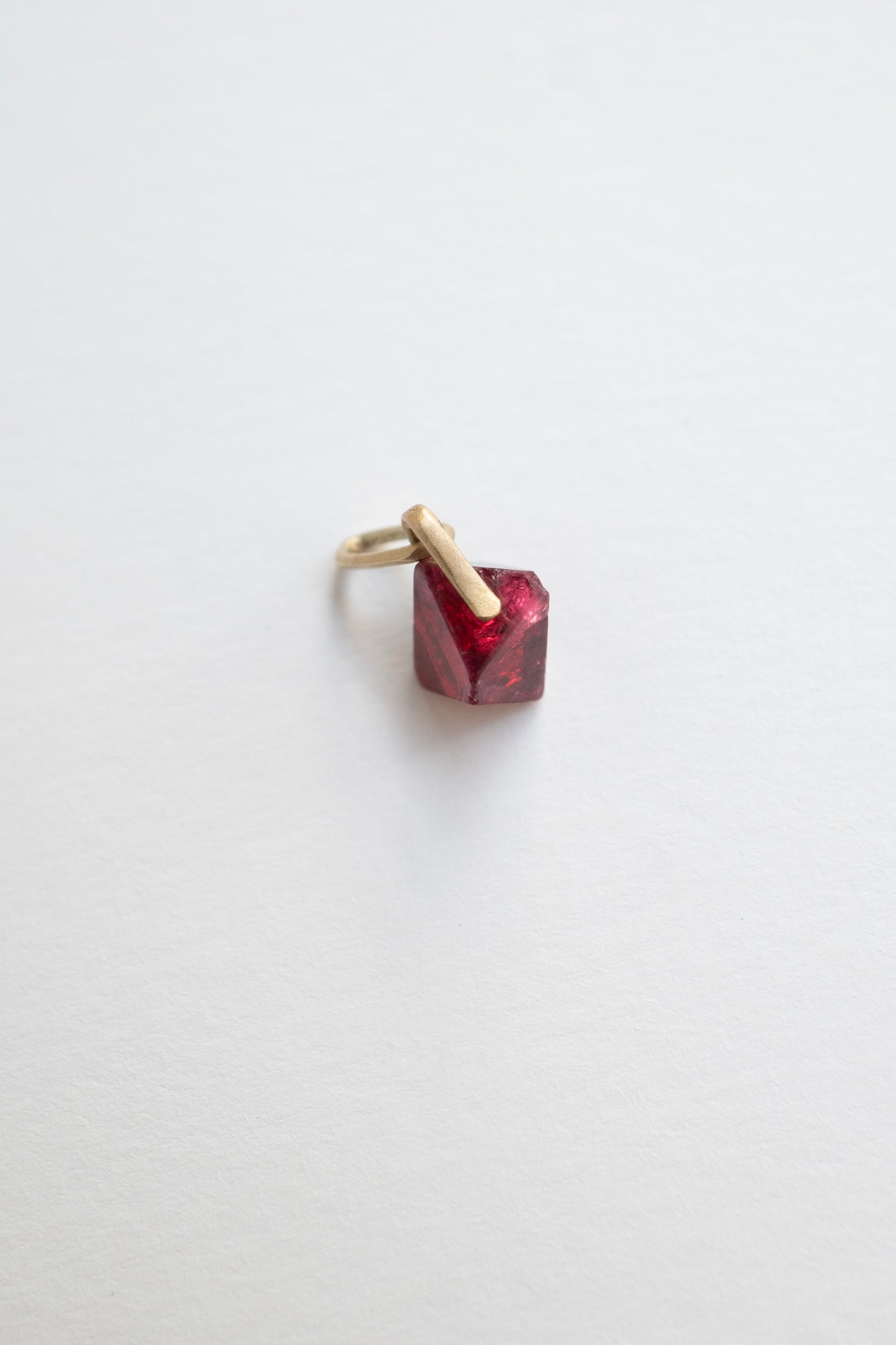 MONAKA jewellery Horse Shoe Hole Red Spinel Necklace Charm Top  /K10