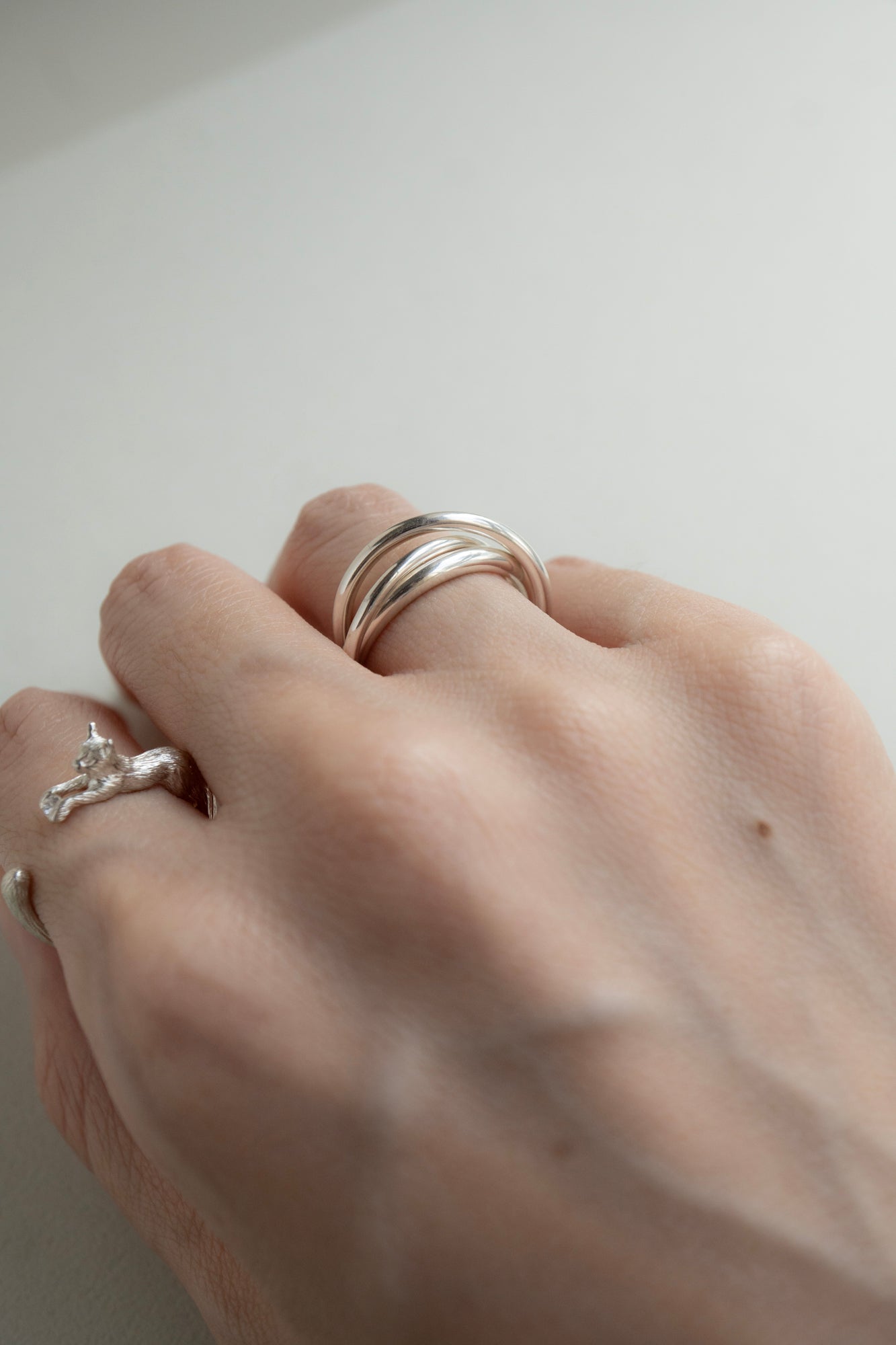 simmon Three Ring Silver
